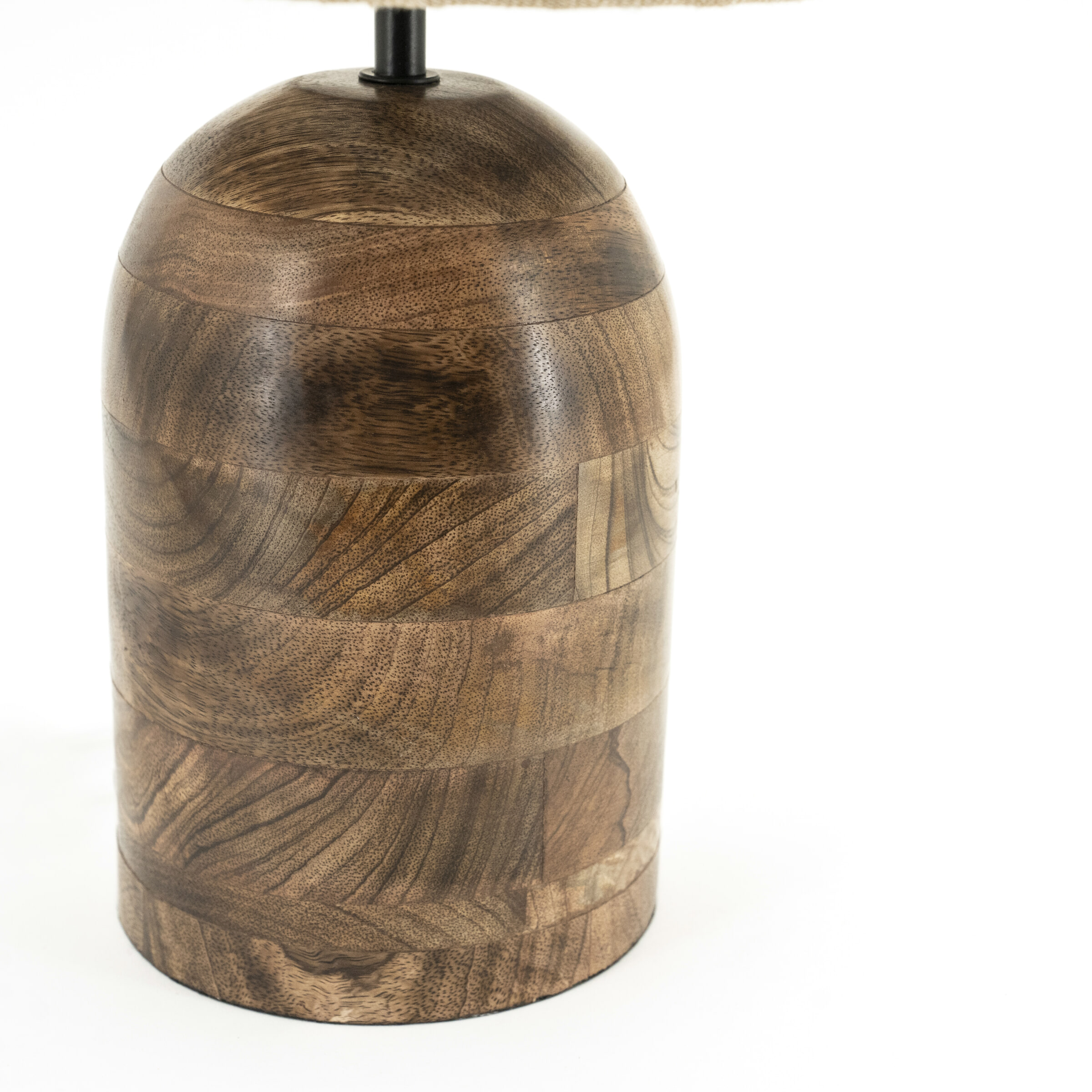 By-Boo Tafellamp 'Gadja' Hout en Jute, 78cm