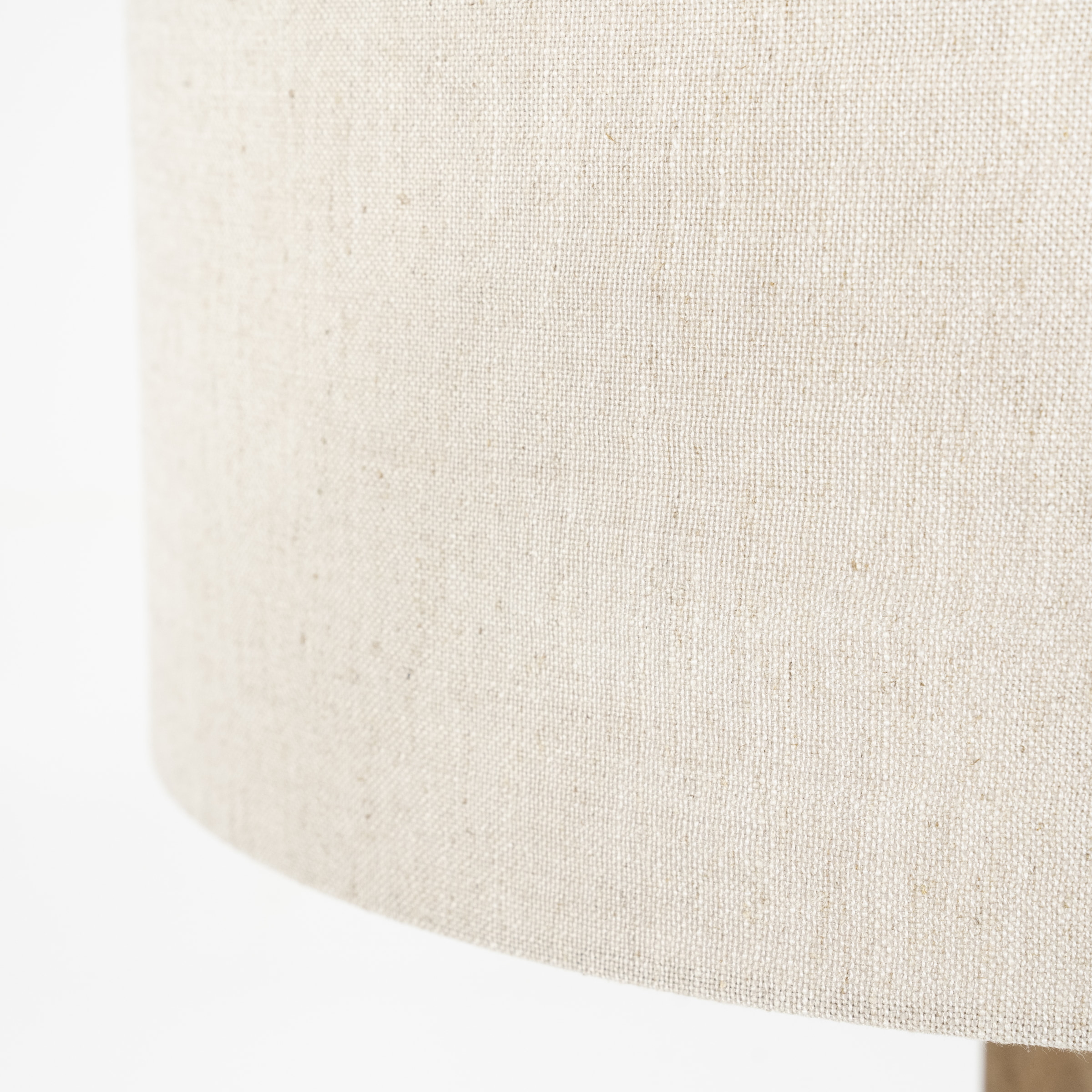 By-Boo Vloerlamp 'Rine' Mangohout en Linnen, kleur Bruin