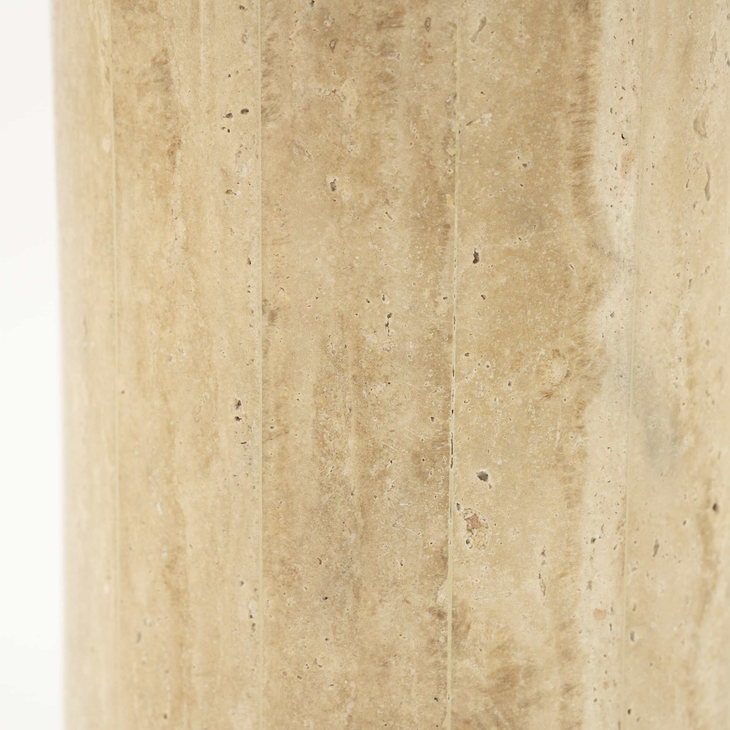 By-Boo Tafellamp 'Amara' Travertin en Linnen, 60cm