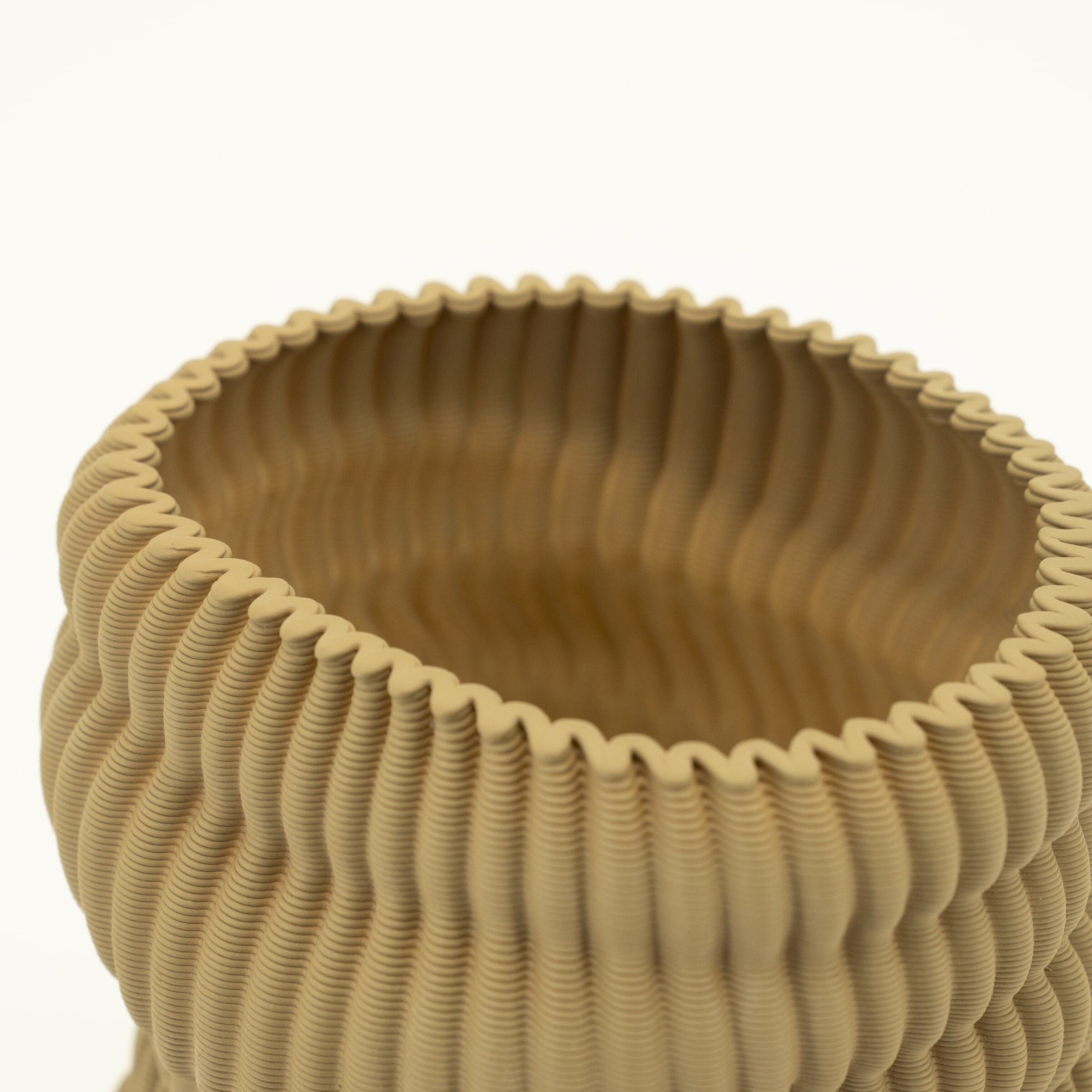 By-Boo Vaas 'Mae' 3D geprint Keramiek, 20cm