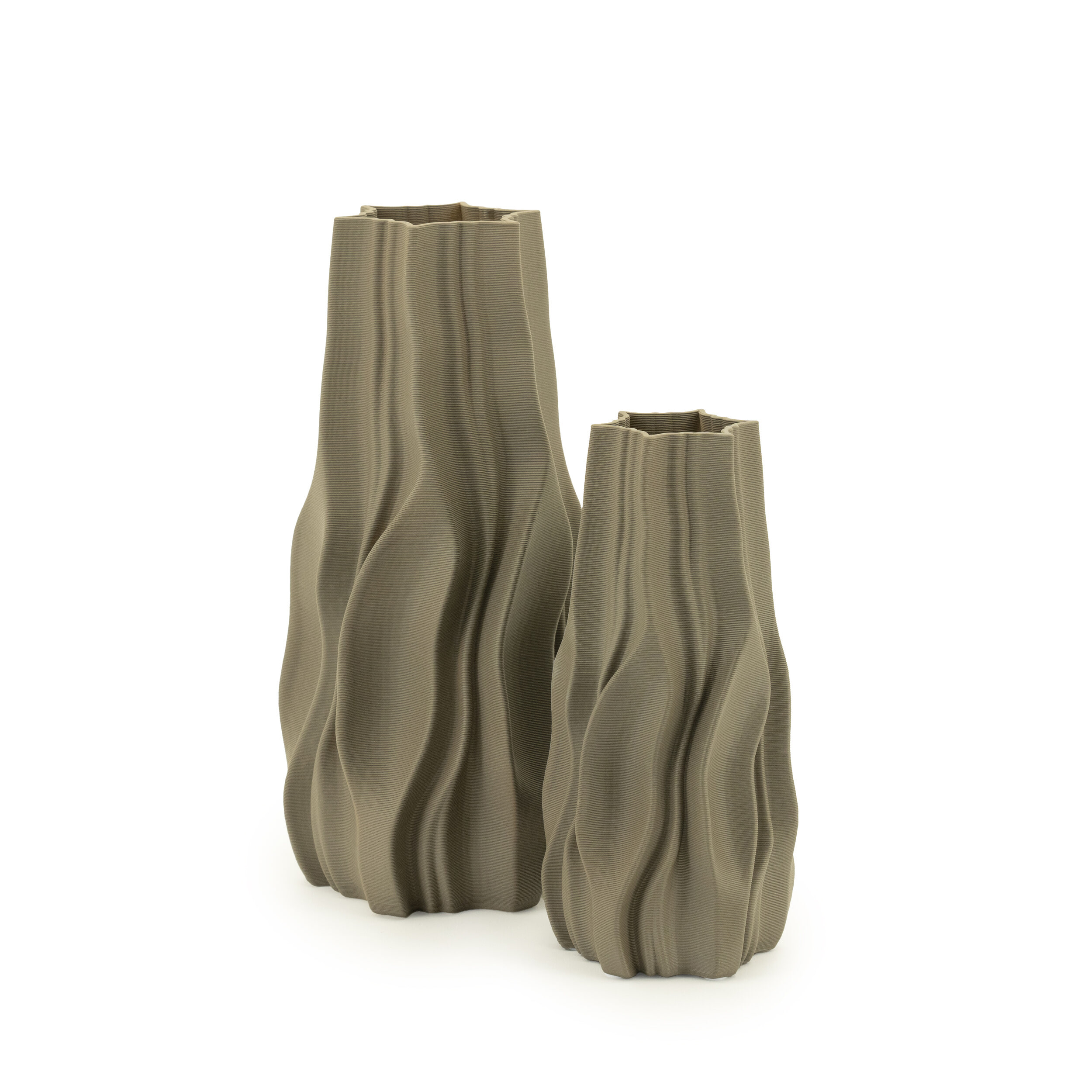 By-Boo Vaas 'Nove' 3D geprint Keramiek, 30cm