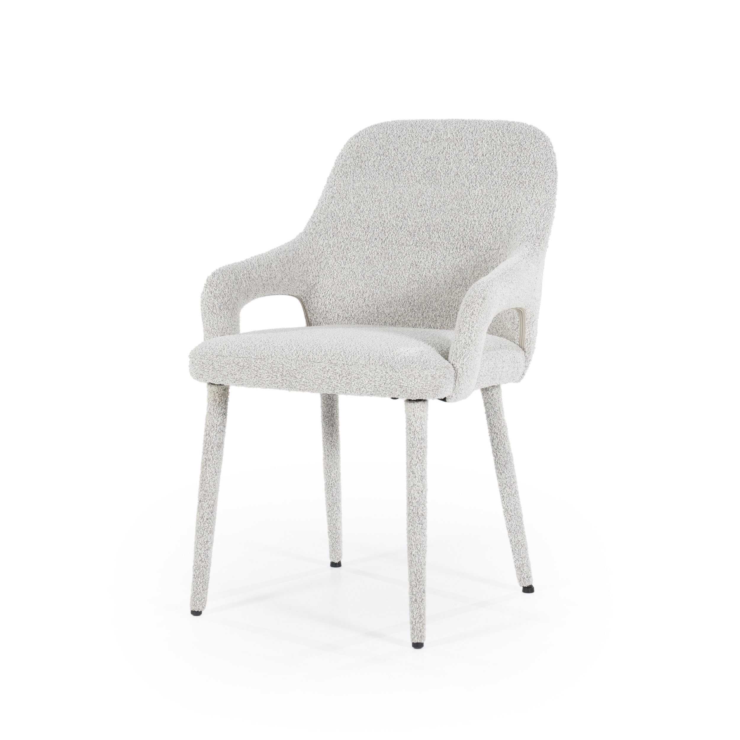 By-Boo Eetkamerstoel 'Fika' Bouclé, kleur Beige