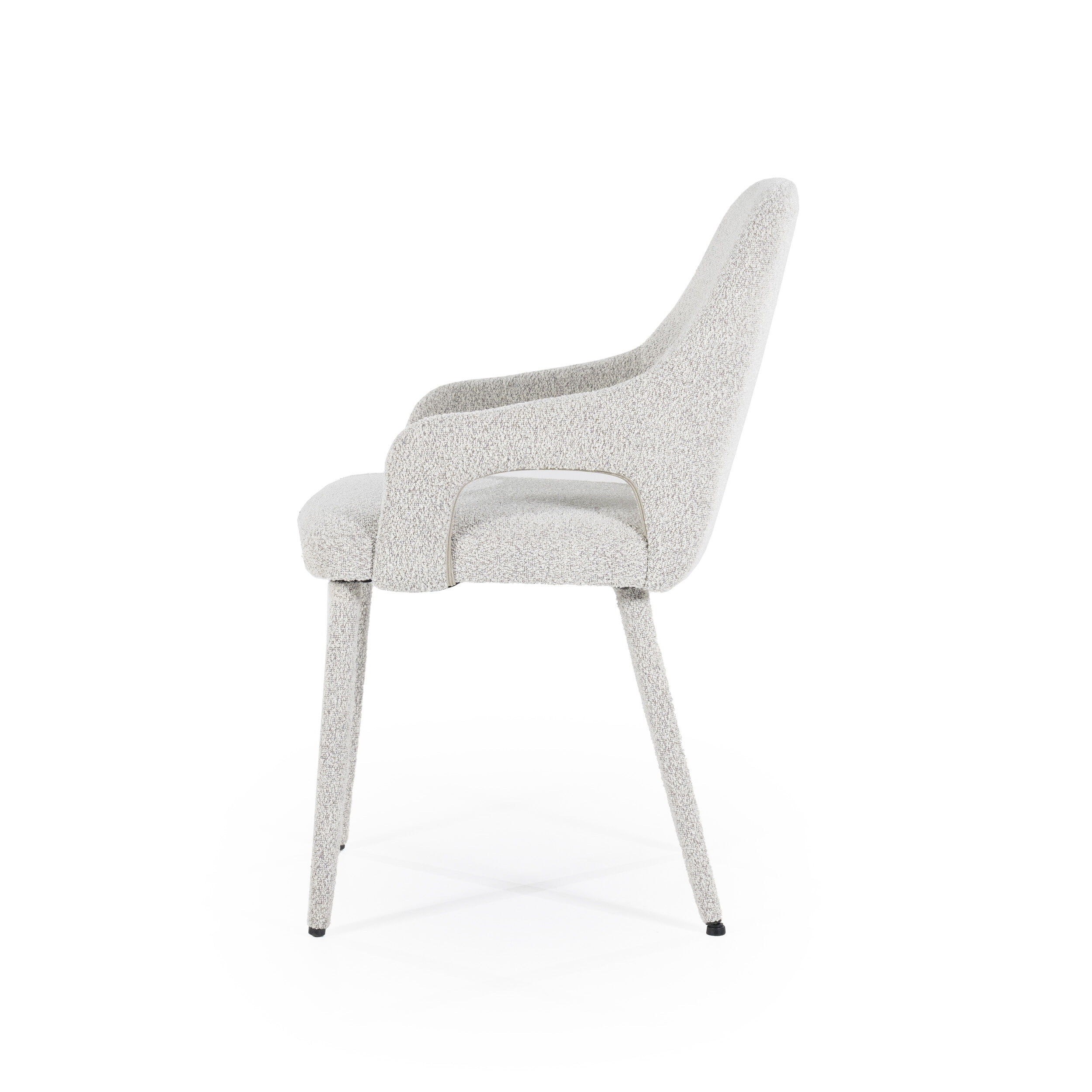 By-Boo Eetkamerstoel 'Fika' Bouclé, kleur Beige