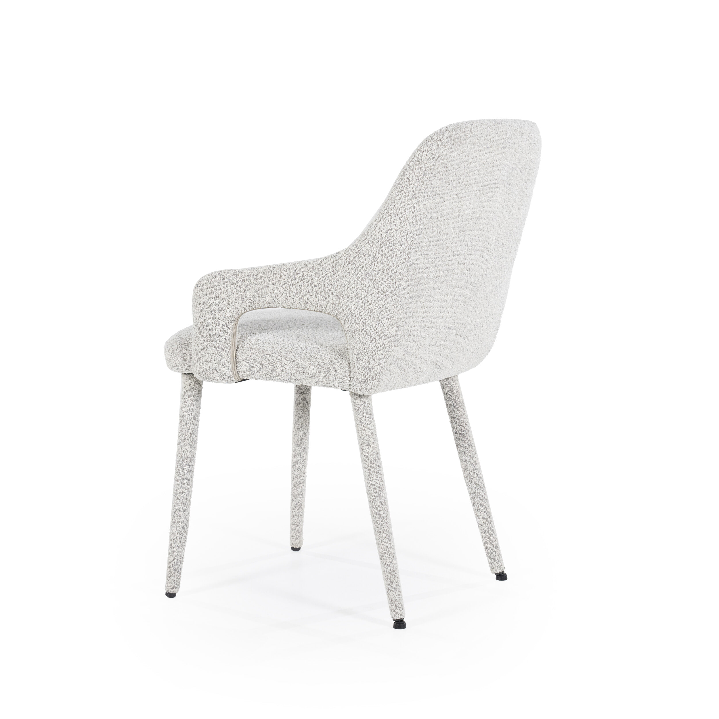 By-Boo Eetkamerstoel 'Fika' Bouclé, kleur Beige