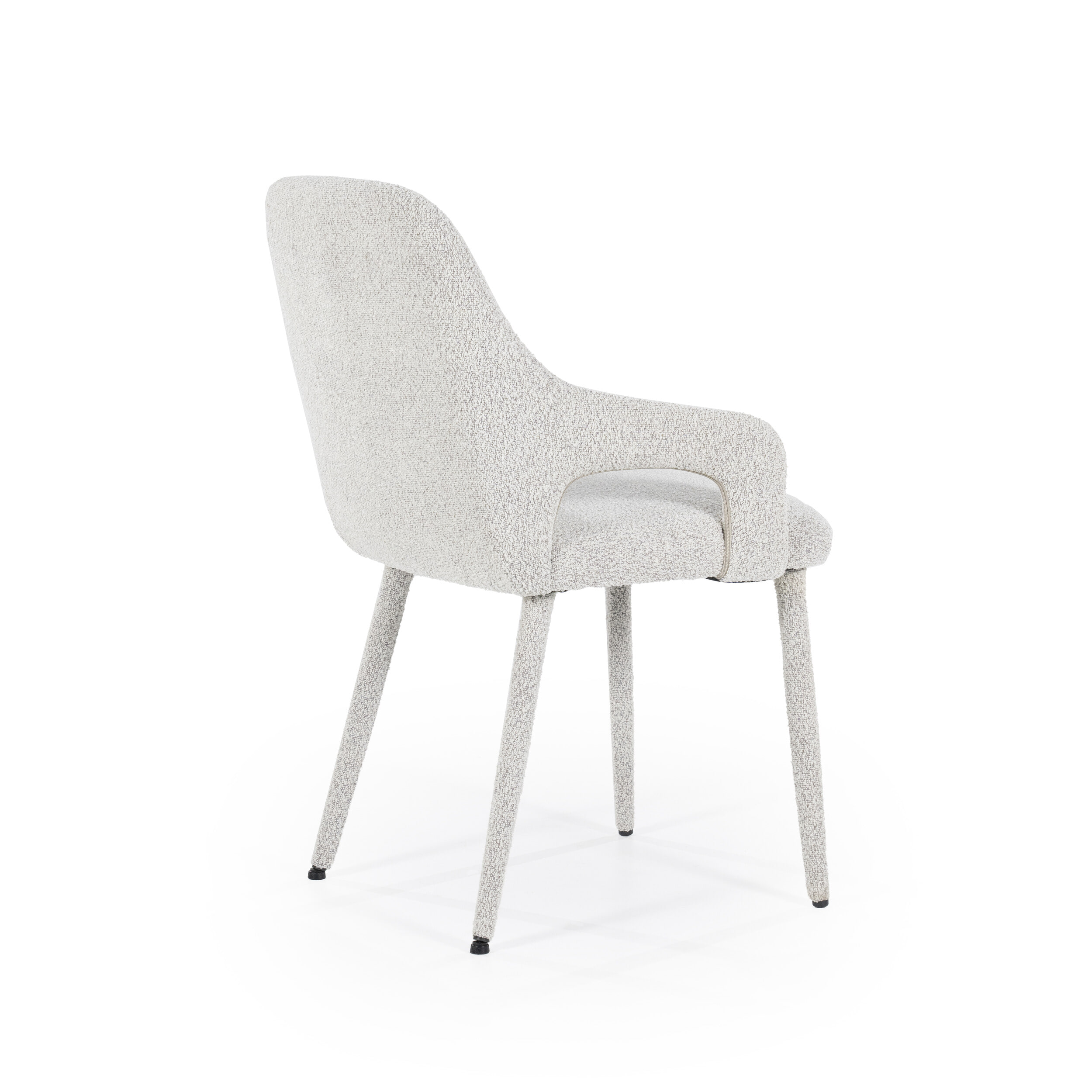 By-Boo Eetkamerstoel 'Fika' Bouclé, kleur Beige