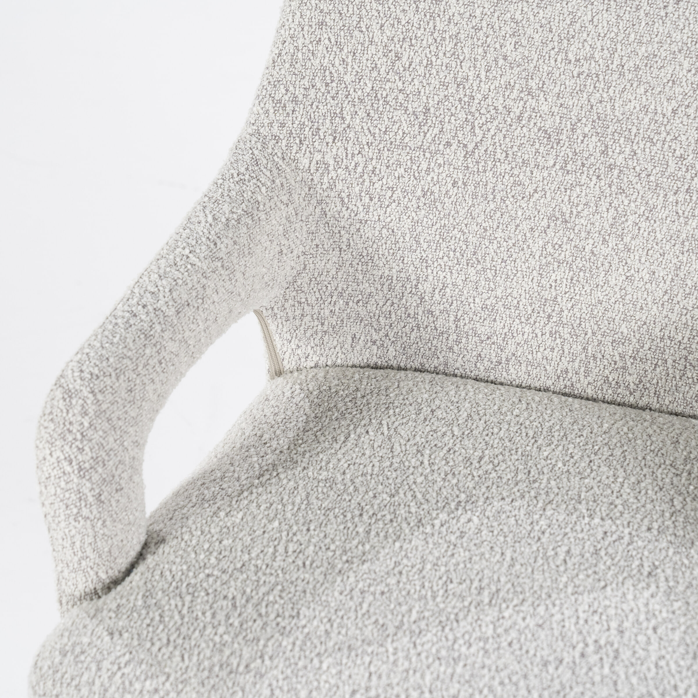 By-Boo Eetkamerstoel 'Fika' Bouclé, kleur Beige