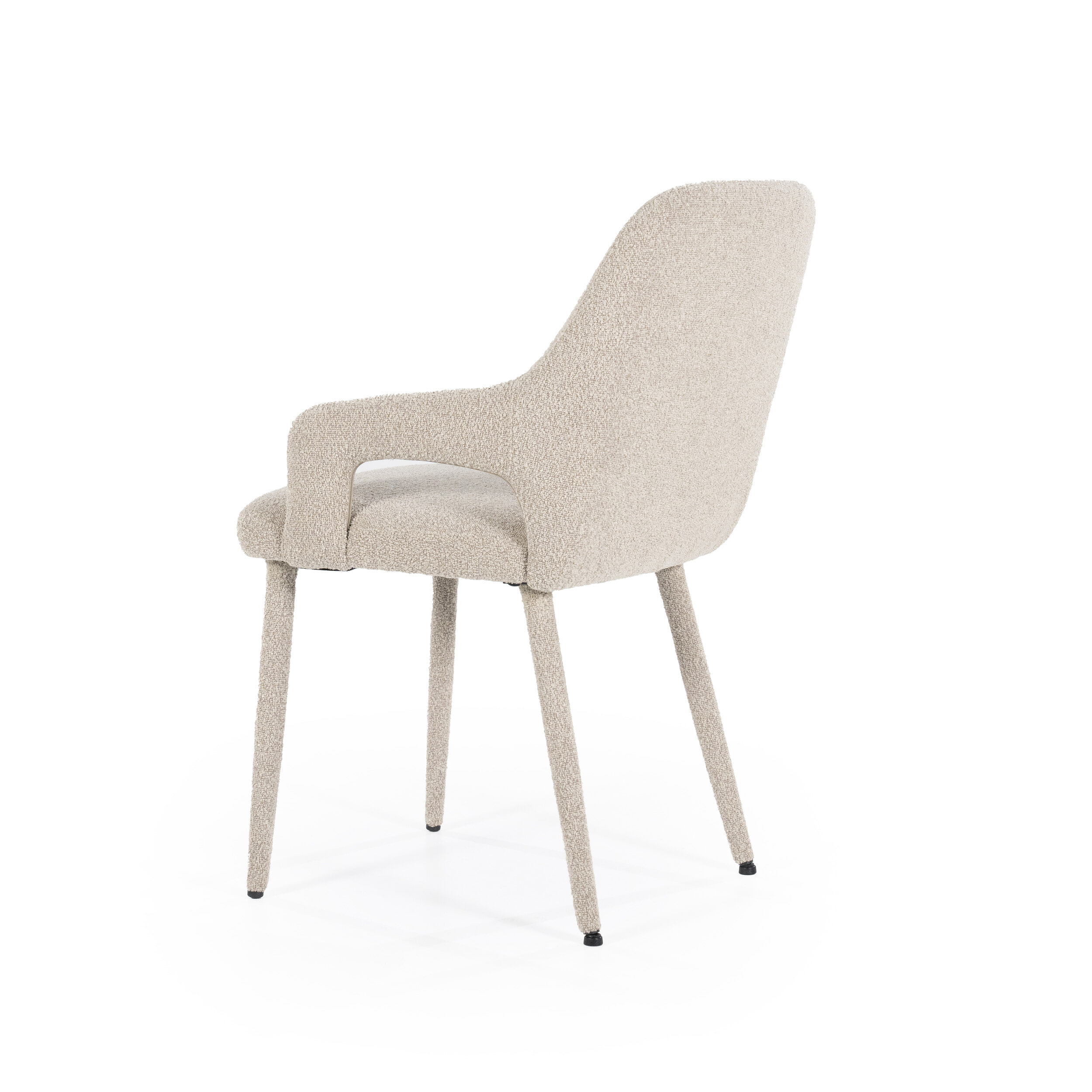 By-Boo Eetkamerstoel 'Fika' Bouclé, kleur Taupe