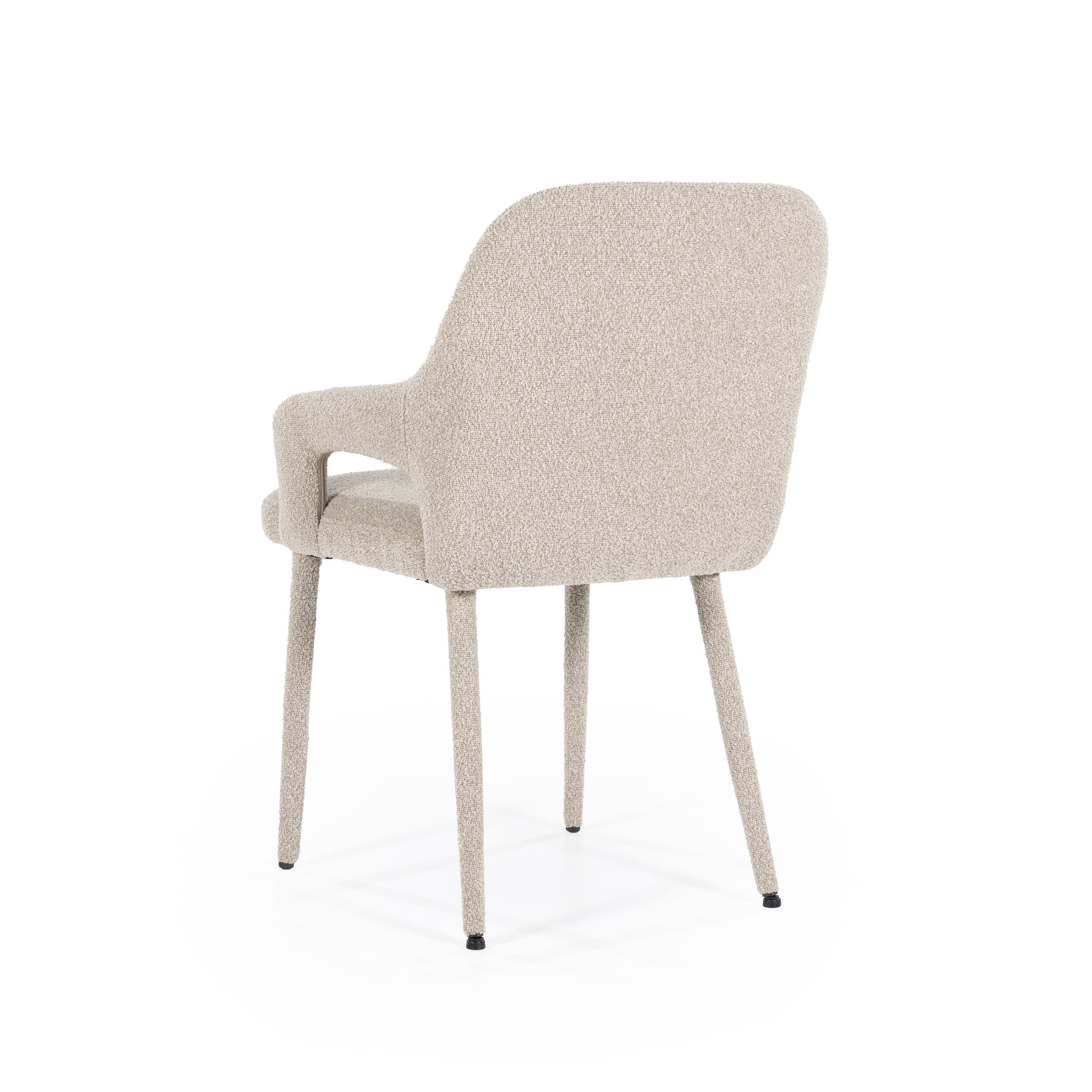By-Boo Eetkamerstoel 'Fika' Bouclé, kleur Taupe