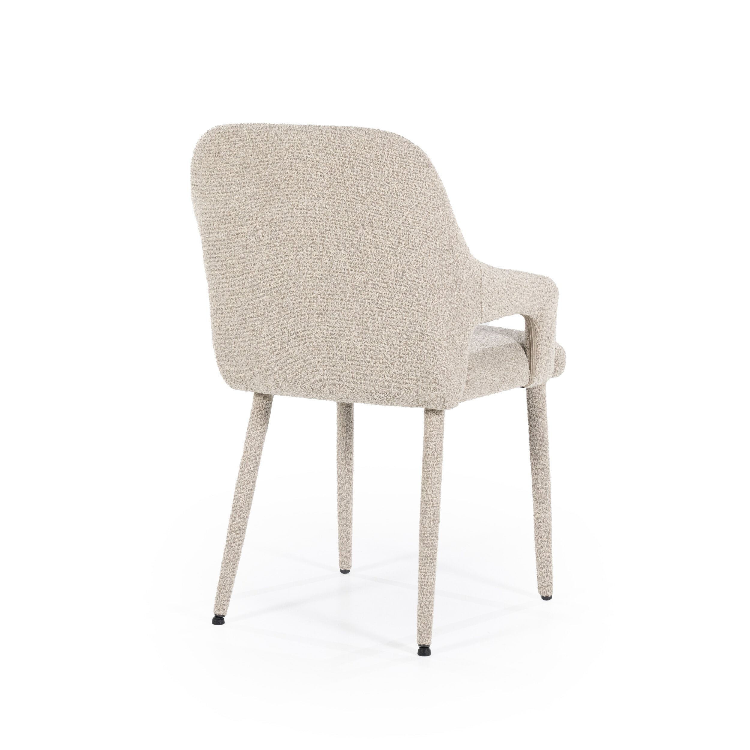 By-Boo Eetkamerstoel 'Fika' Bouclé, kleur Taupe