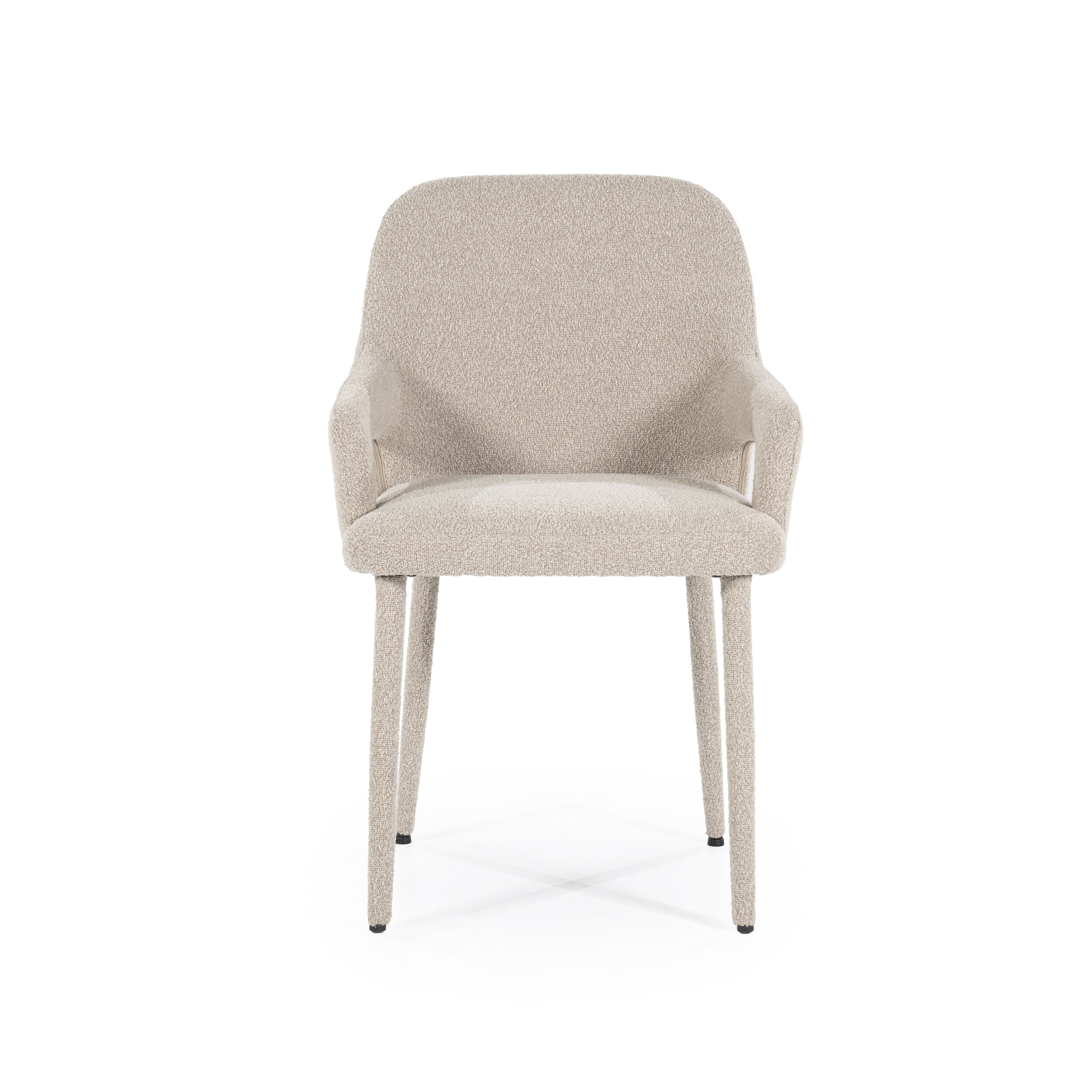 By-Boo Eetkamerstoel 'Fika' Bouclé, kleur Taupe