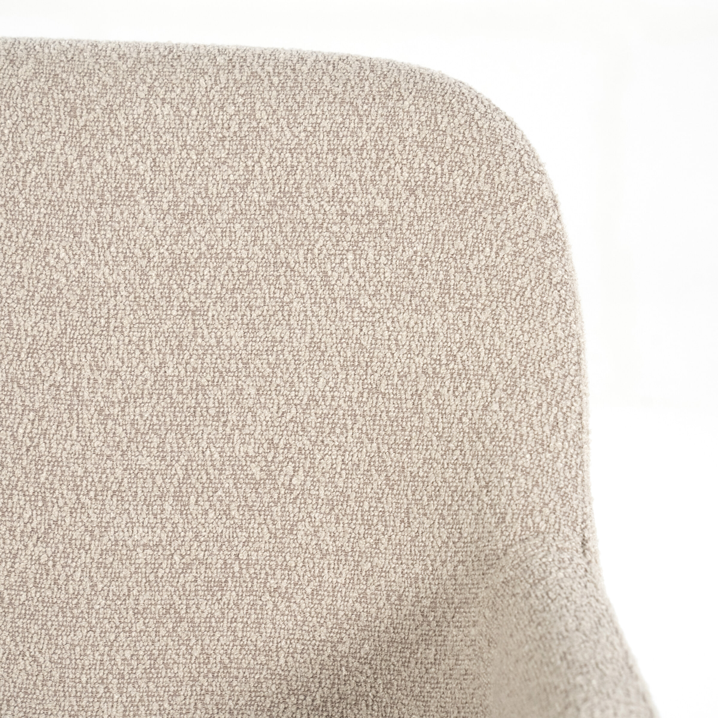 By-Boo Eetkamerstoel 'Fika' Bouclé, kleur Taupe
