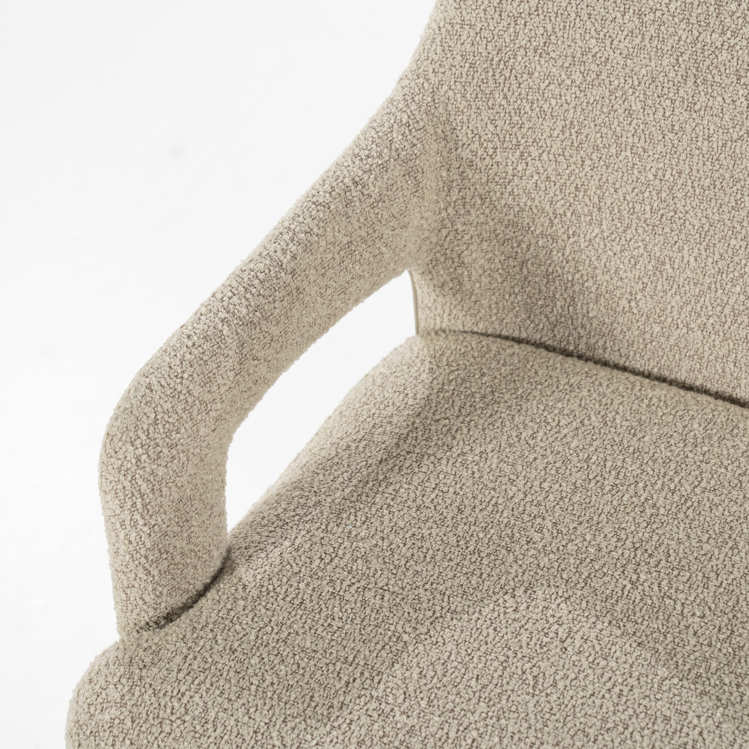 By-Boo Eetkamerbank 'Fika' Bouclé, kleur Taupe