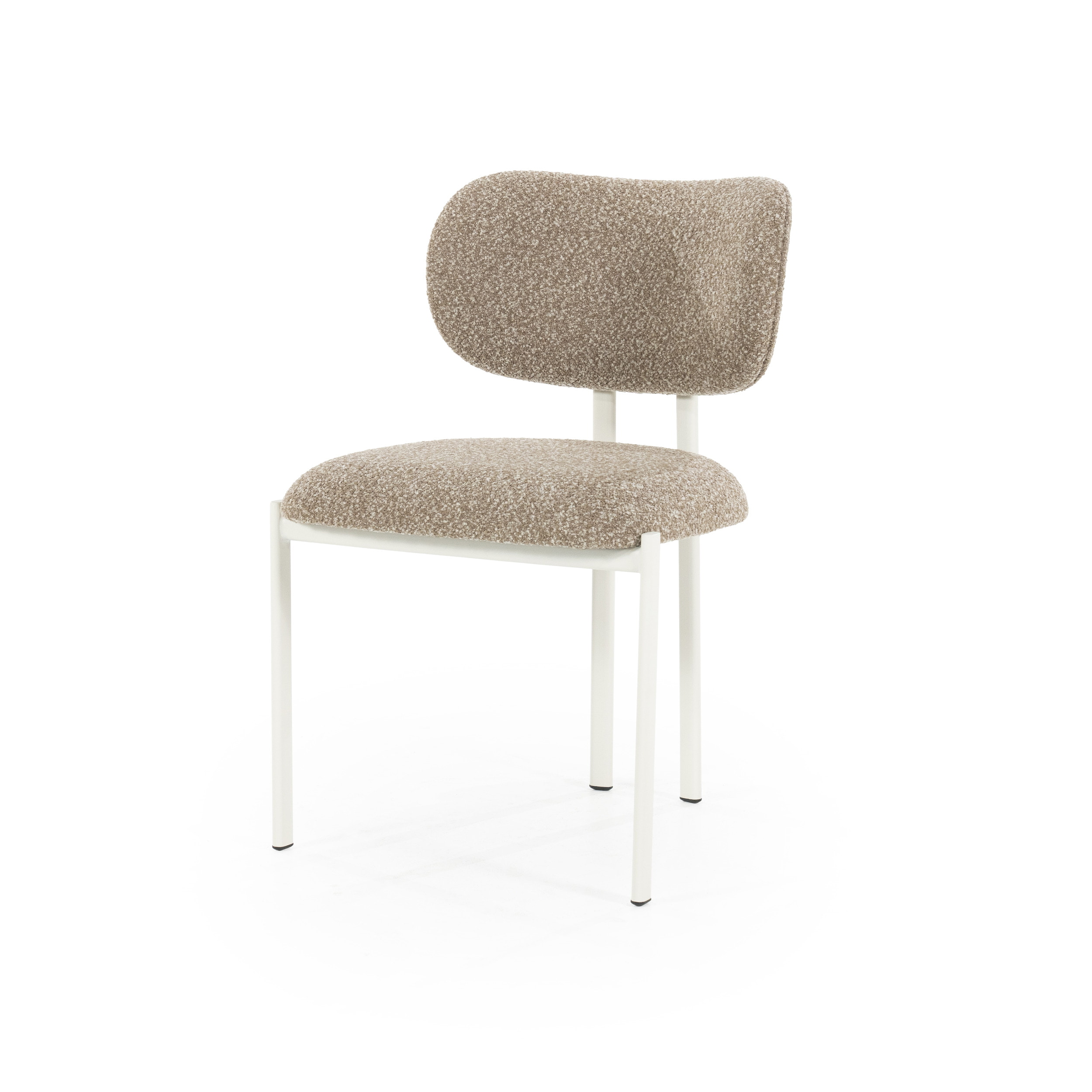 By-Boo Eetkamerstoel 'Daybreak' Bouclé, kleur Bruin