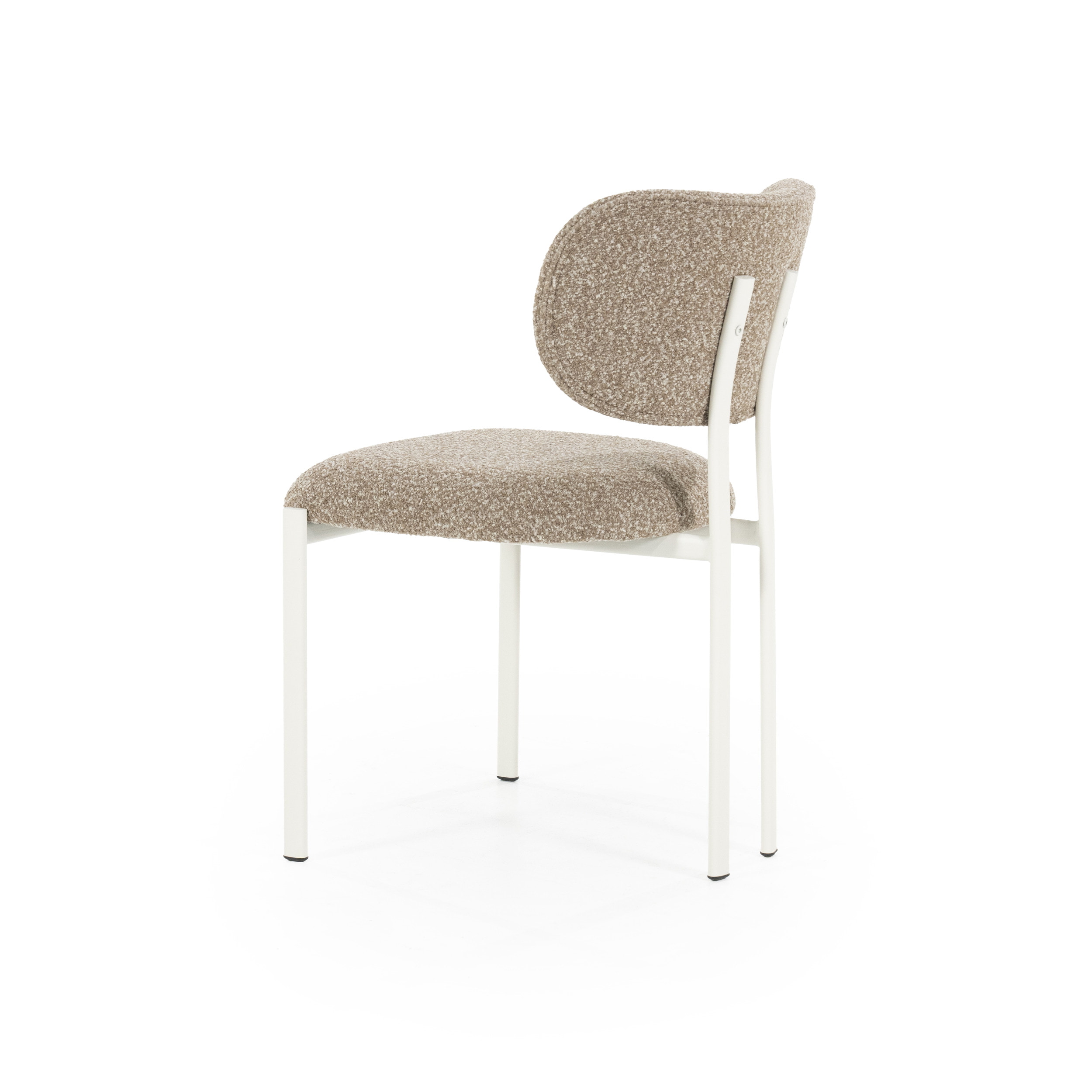 By-Boo Eetkamerstoel 'Daybreak' Bouclé, kleur Bruin