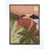 Urban Cotton Wandkleed 'Horse Sunset' 145 x 190cm in Floating Frame - black