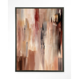 Urban Cotton Wandkleed 'Monterosso' 110 x 145cm in Floating Frame - black