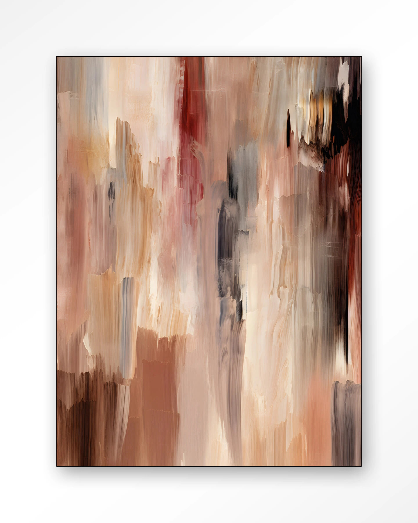 Urban Cotton Wandkleed 'Monterosso' 145 x 190cm in Frame  - black