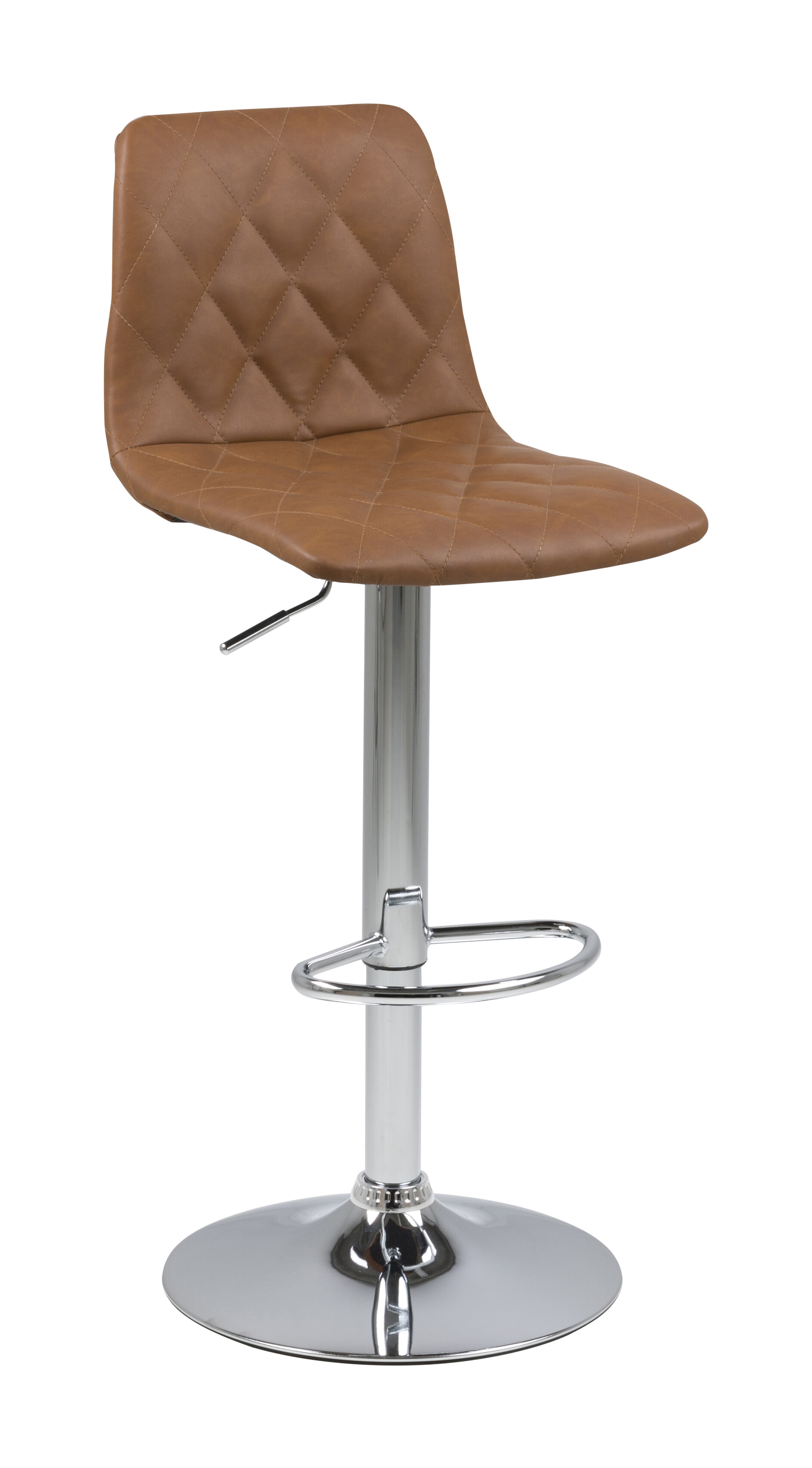 Bendt Barkruk 'Temuco' (zithoogte 59 - 81cm), kleur cognac Bendt Barkruk 'Temuco' (zithoogte 59 - 81cm), kleur cognac