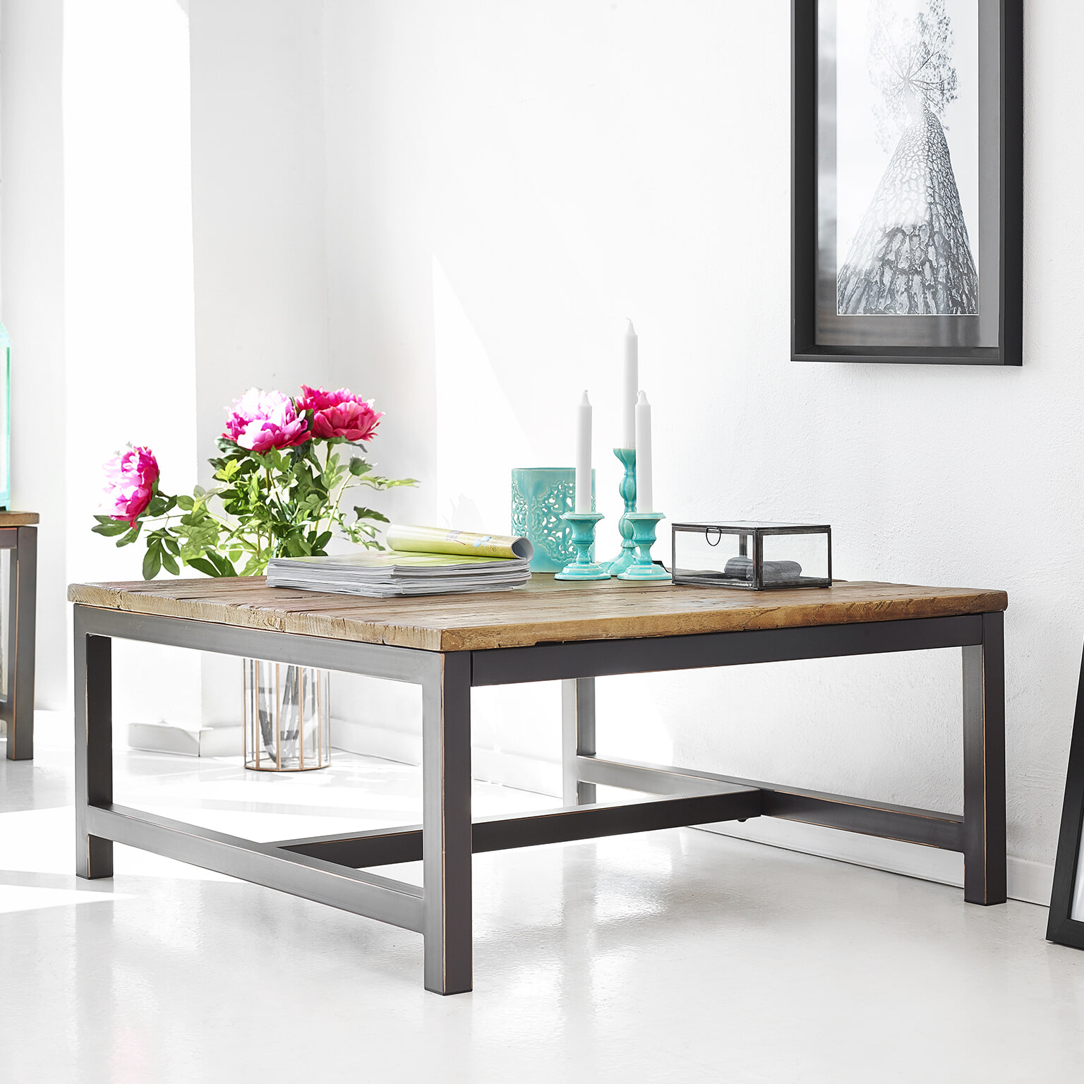 Interstil Salontafel 'Vintage', 90 x 90cm Interstil Salontafel 'Vintage', 90 x 90cm