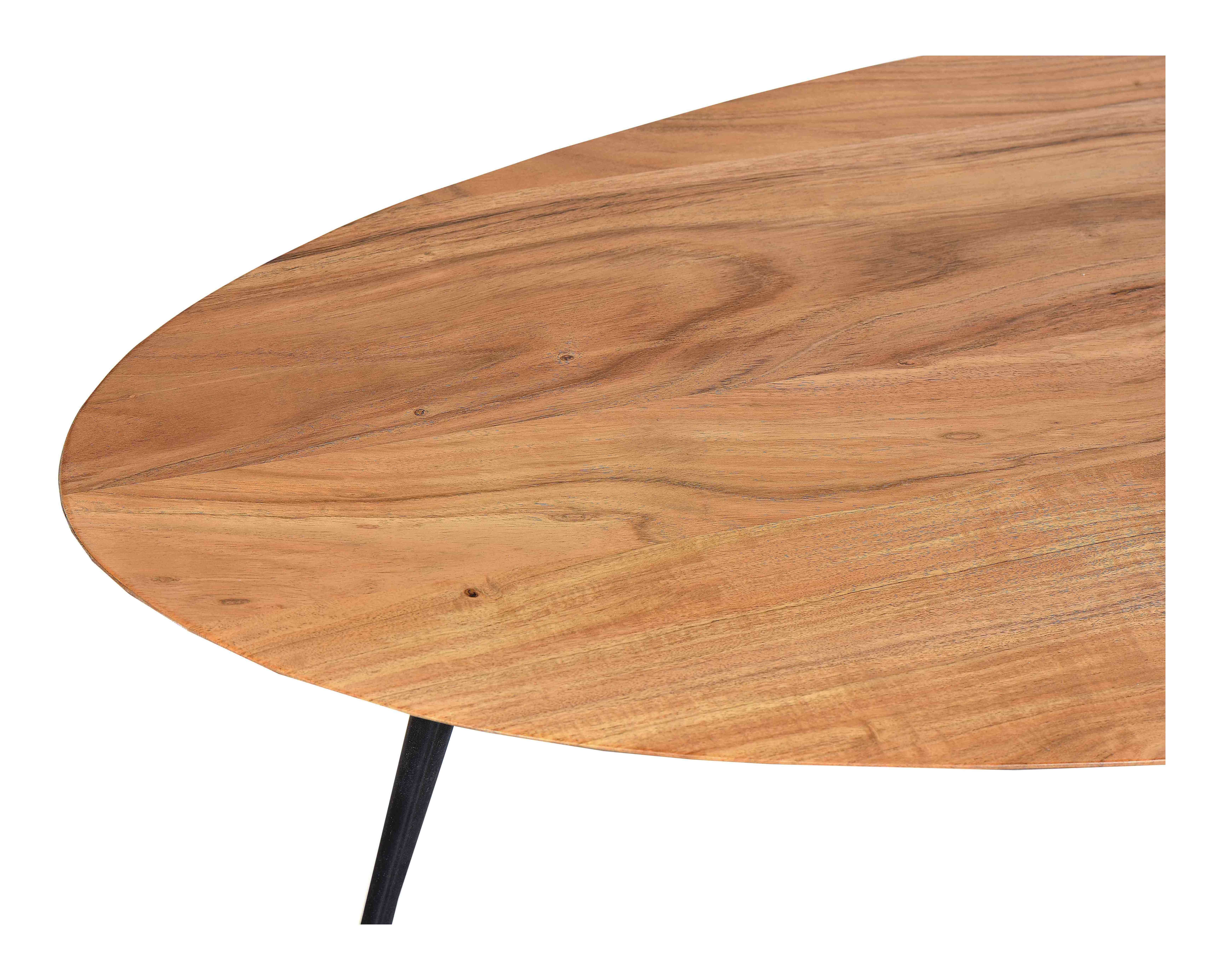 Artistiq Ovale Salontafel 'Debrah' Acaciahout, 150 x 60cm