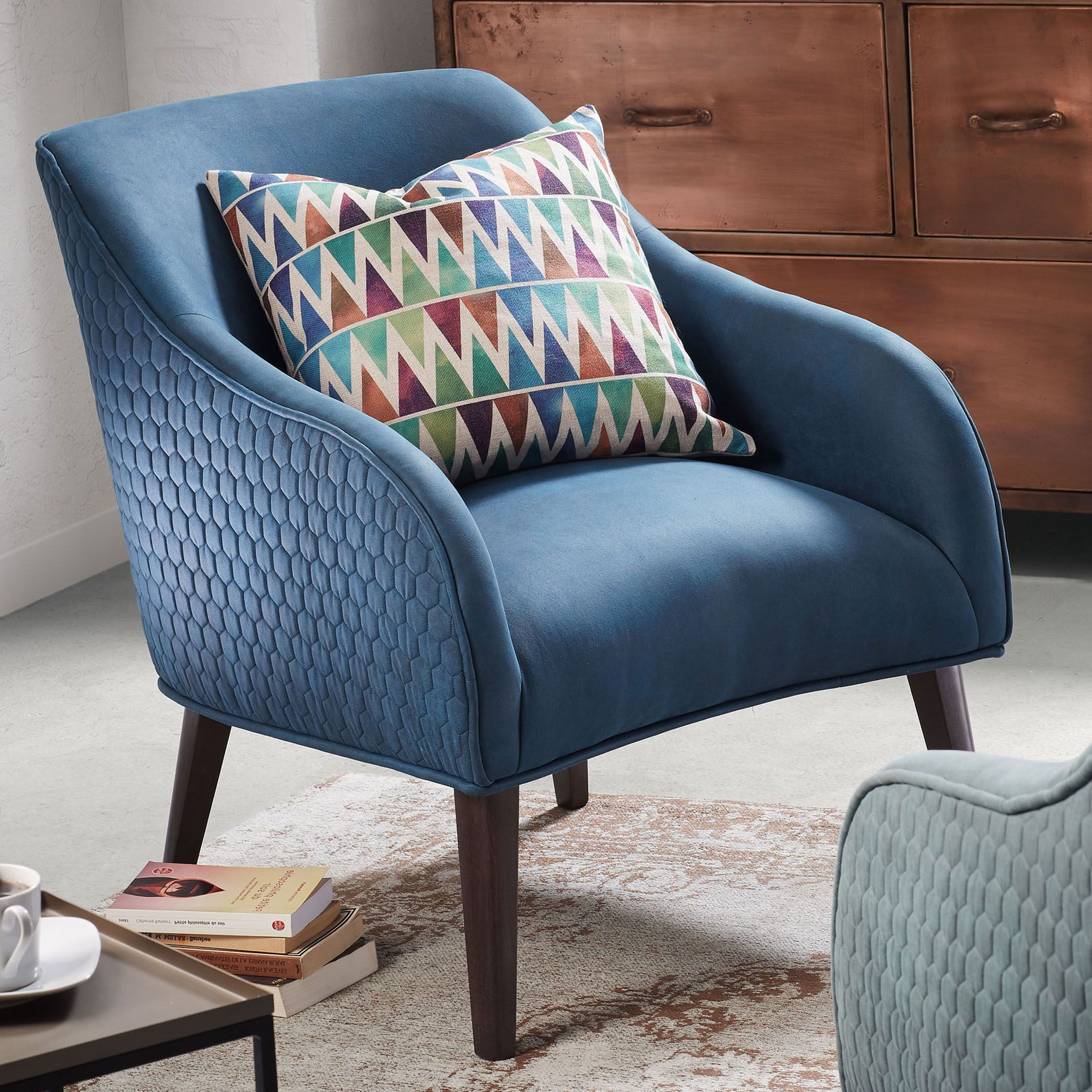 Kave Home fauteuil 'Bobly', kleur blauw Kave Home fauteuil 'Bobly', kleur blauw