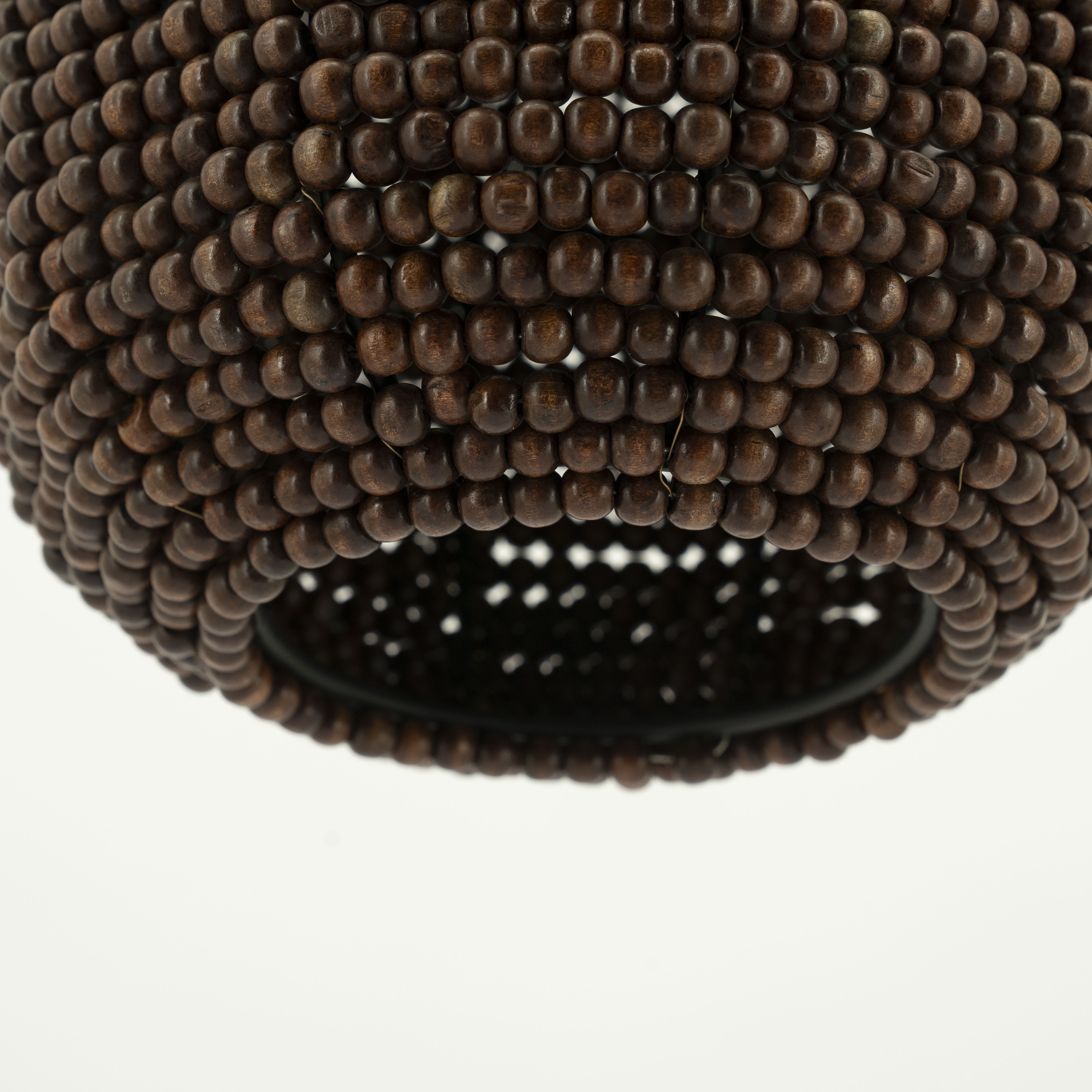By-Boo Hanglamp 'Shanga' Houten kralen, 24cm