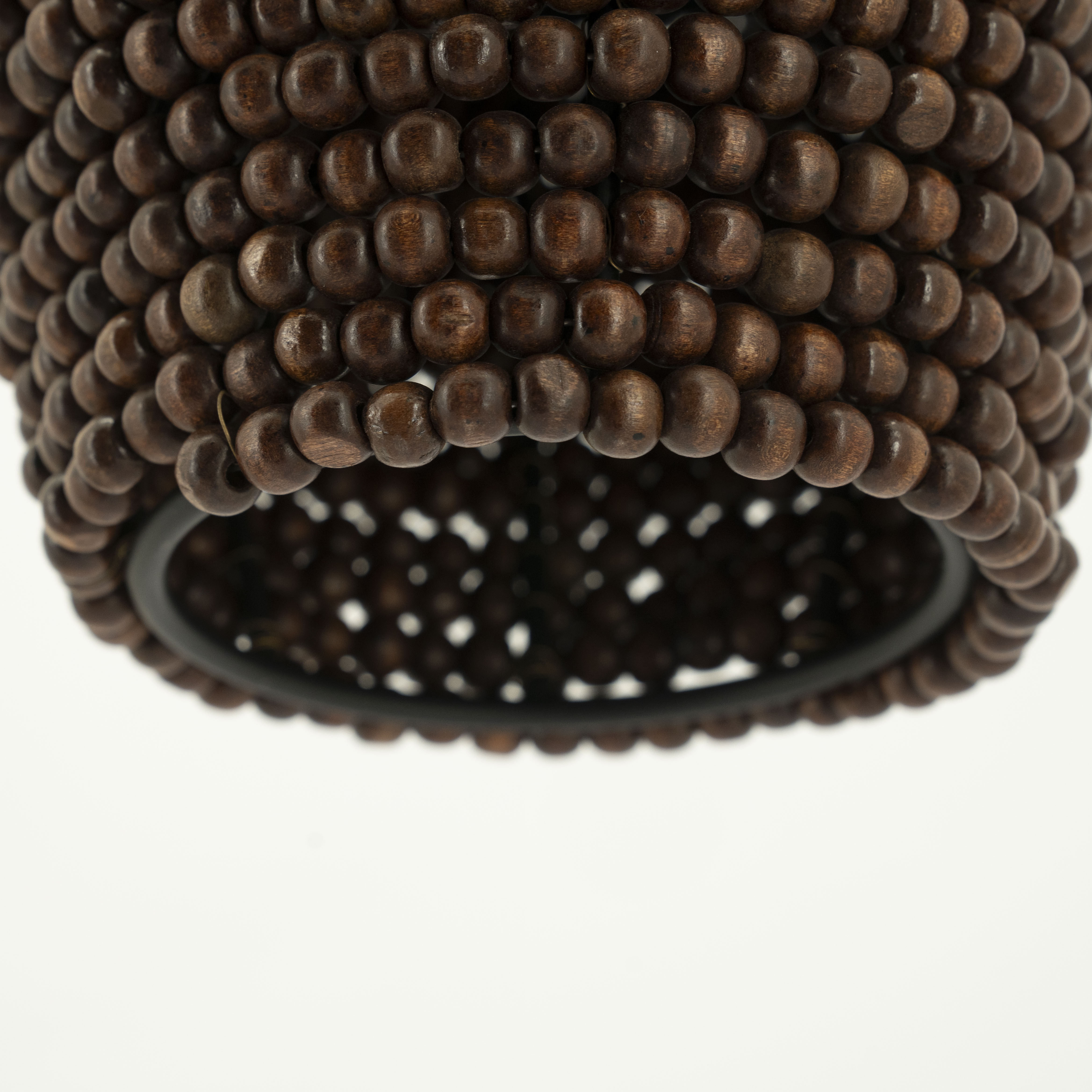 By-Boo Hanglamp 'Shanga' Houten kralen, 22cm