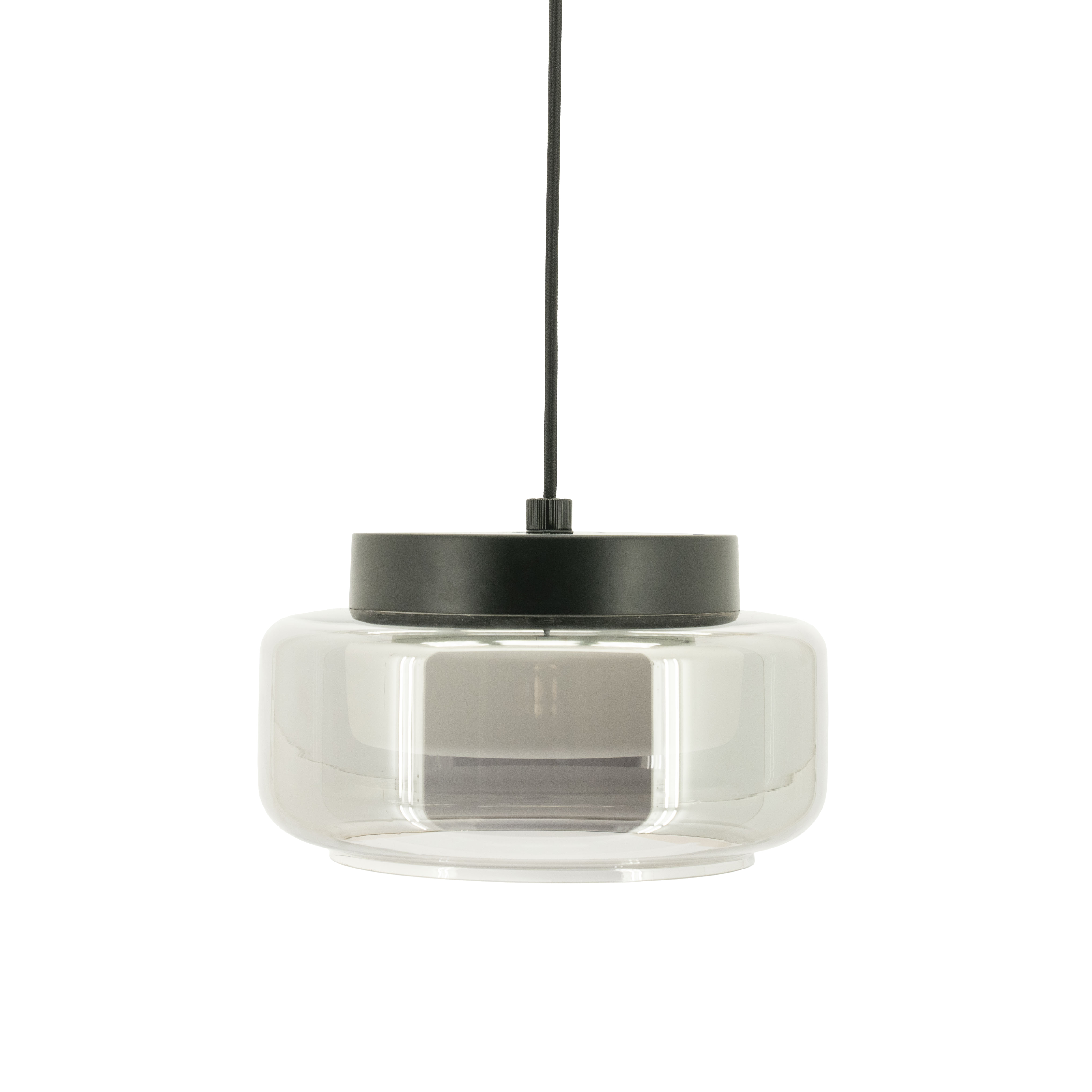 By-Boo Verstelbare Hanglamp Pivot Glas - Grijs