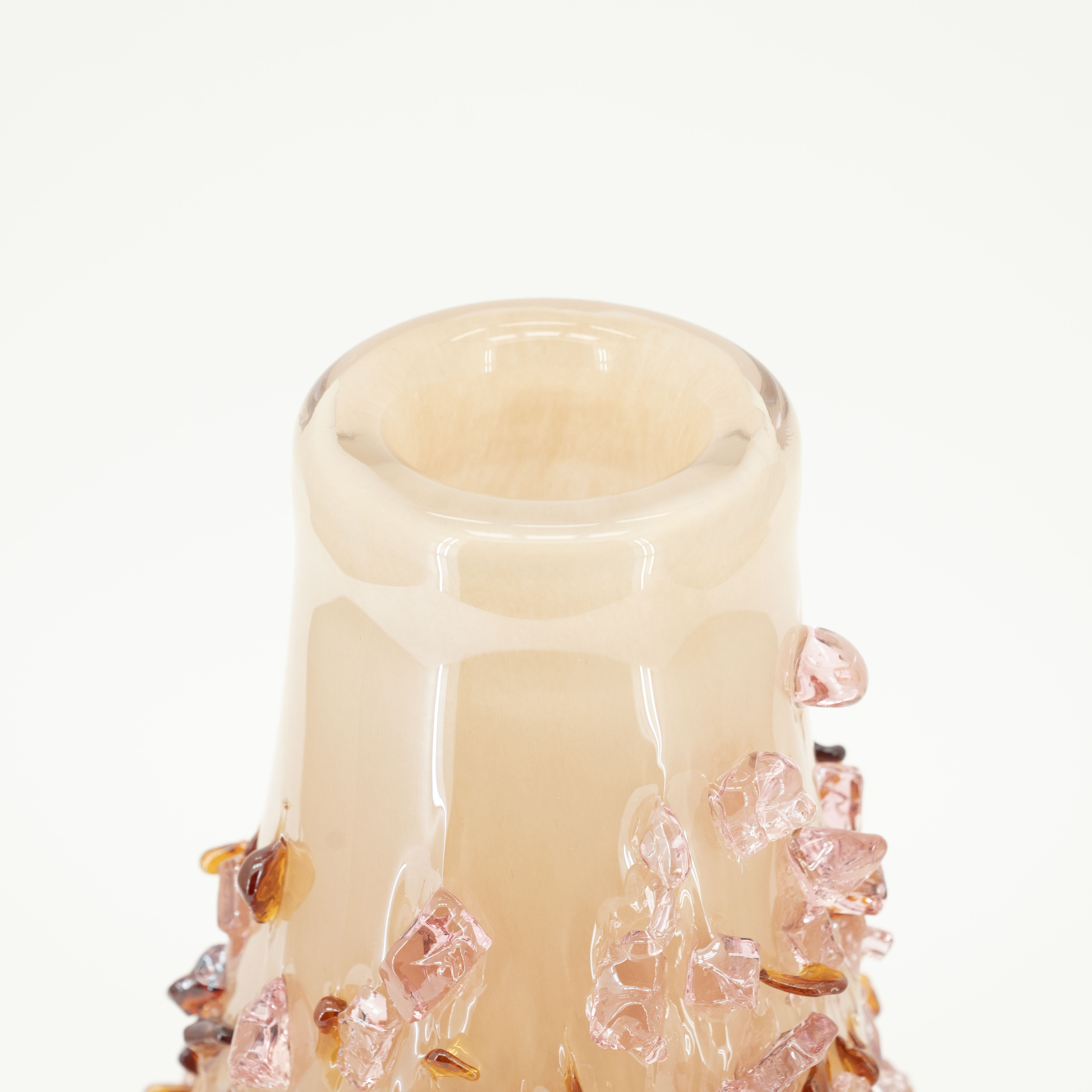 By-Boo Vaas 'Quartz' Glas, 40cm hoog