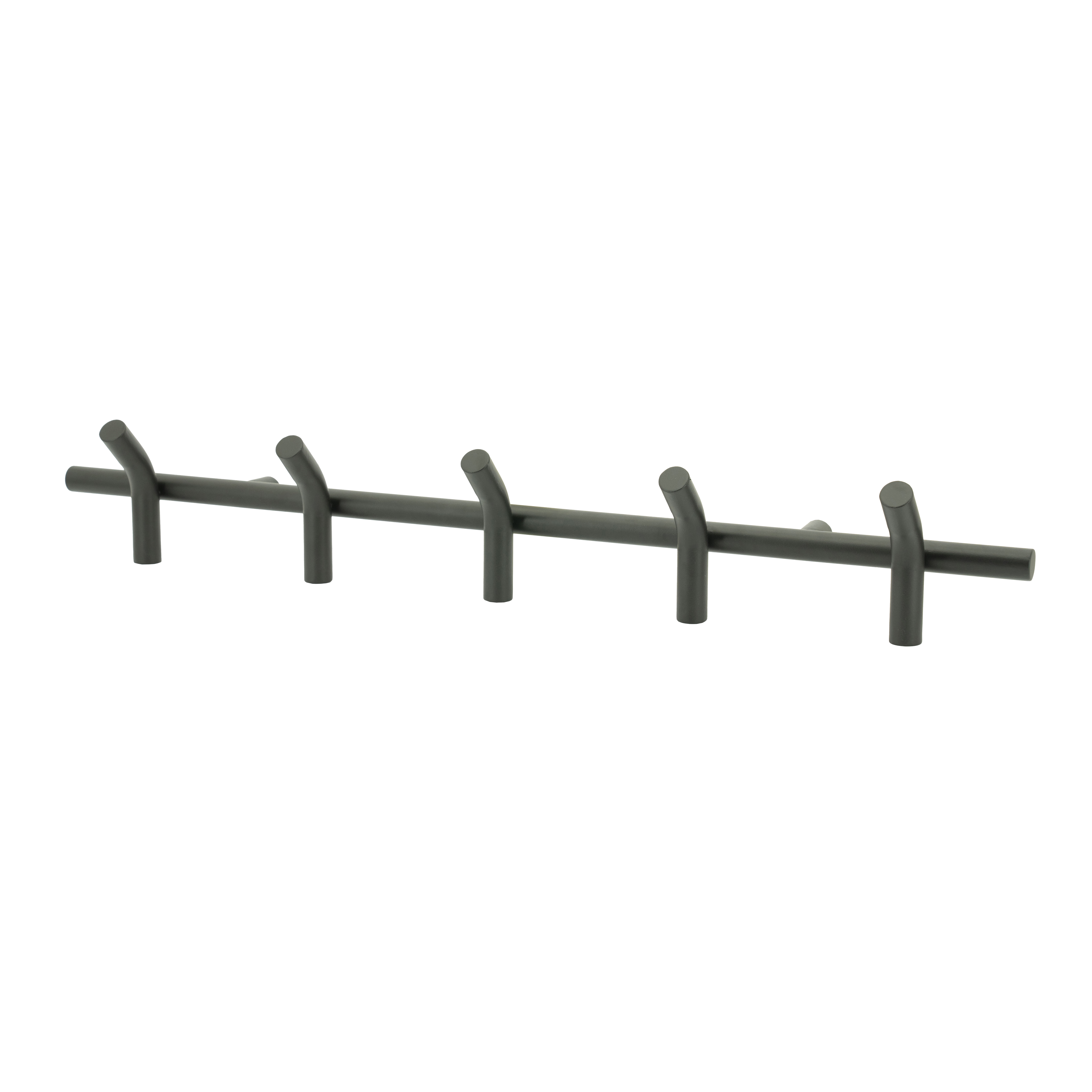 By-Boo Kapstok 'Matto' Met 5 haken, kleur Zwart