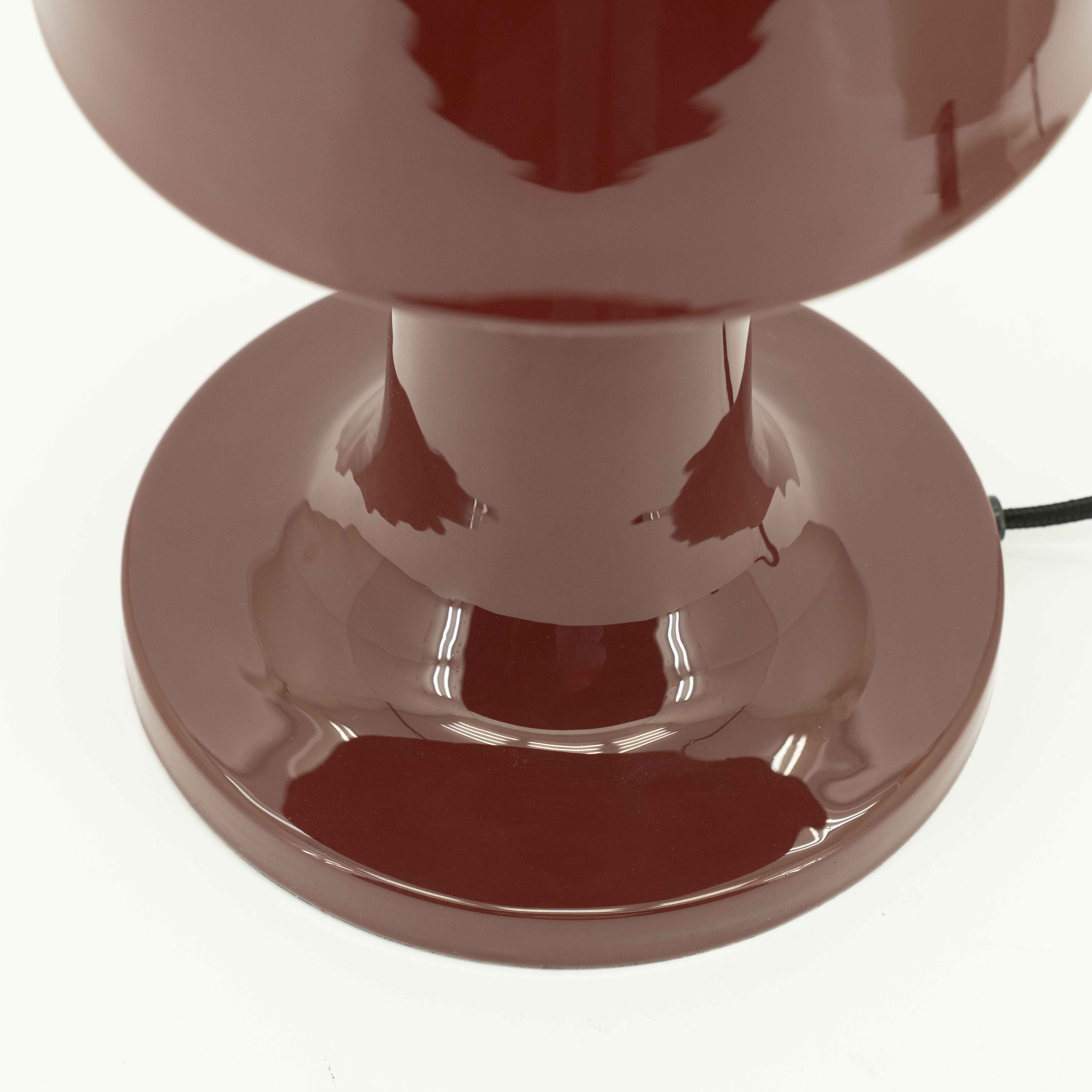 By-Boo Tafellamp 'Alvo' 35cm hoog, kleur Burgundy