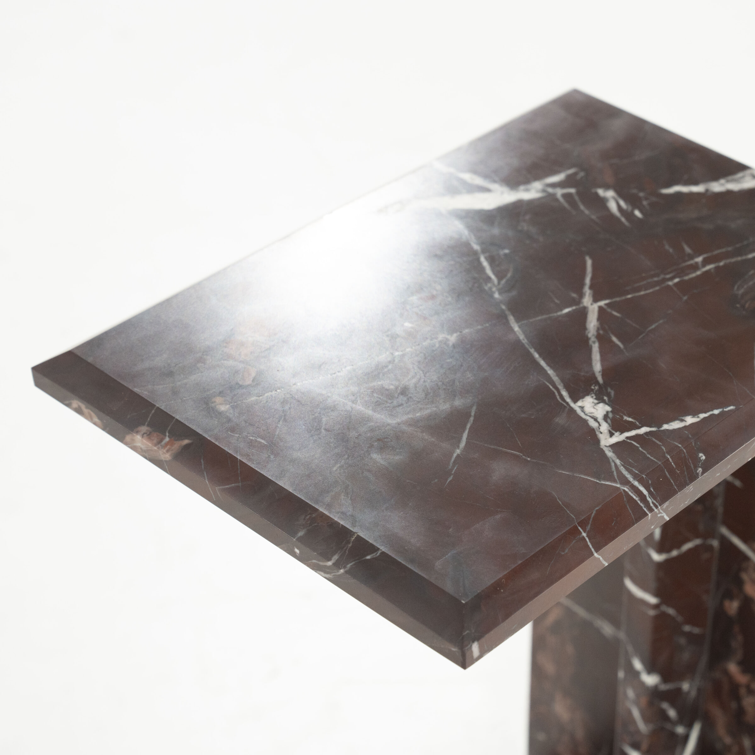 By-Boo Laptoptafel 'Mirage' Marmer, kleur Rood