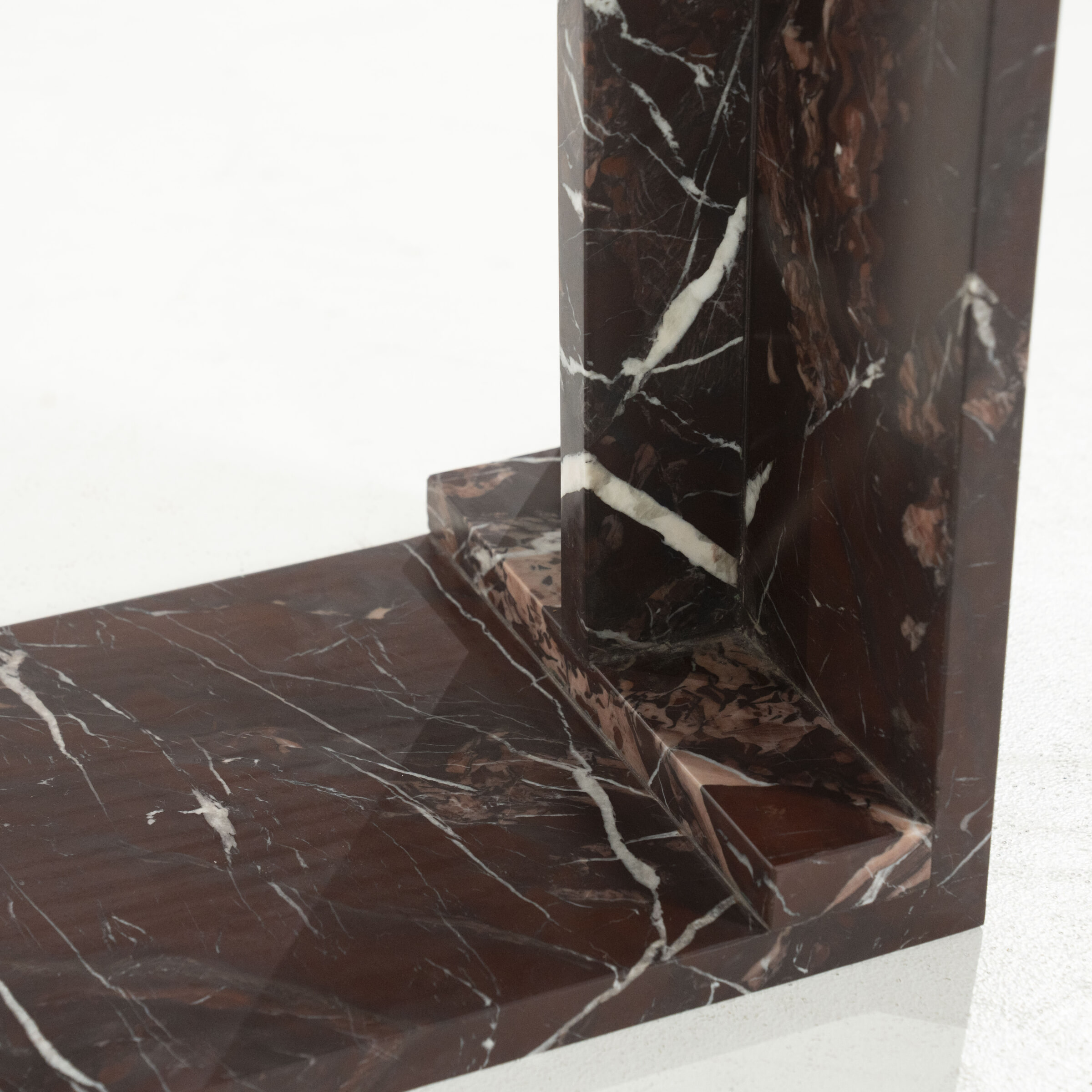 By-Boo Laptoptafel 'Mirage' Marmer, kleur Rood