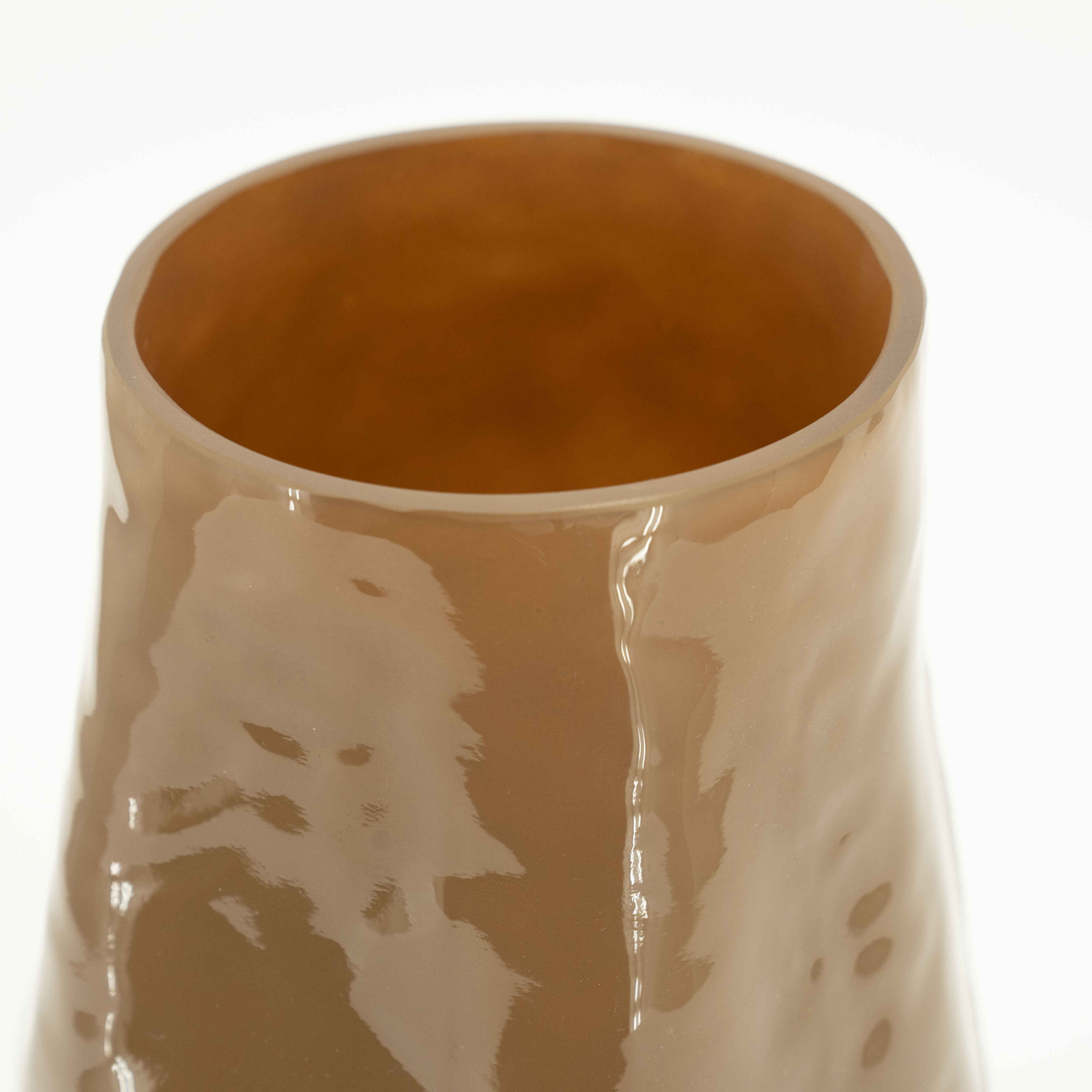 By-Boo Vaas 'Boyna' Glas, kleur Bruin