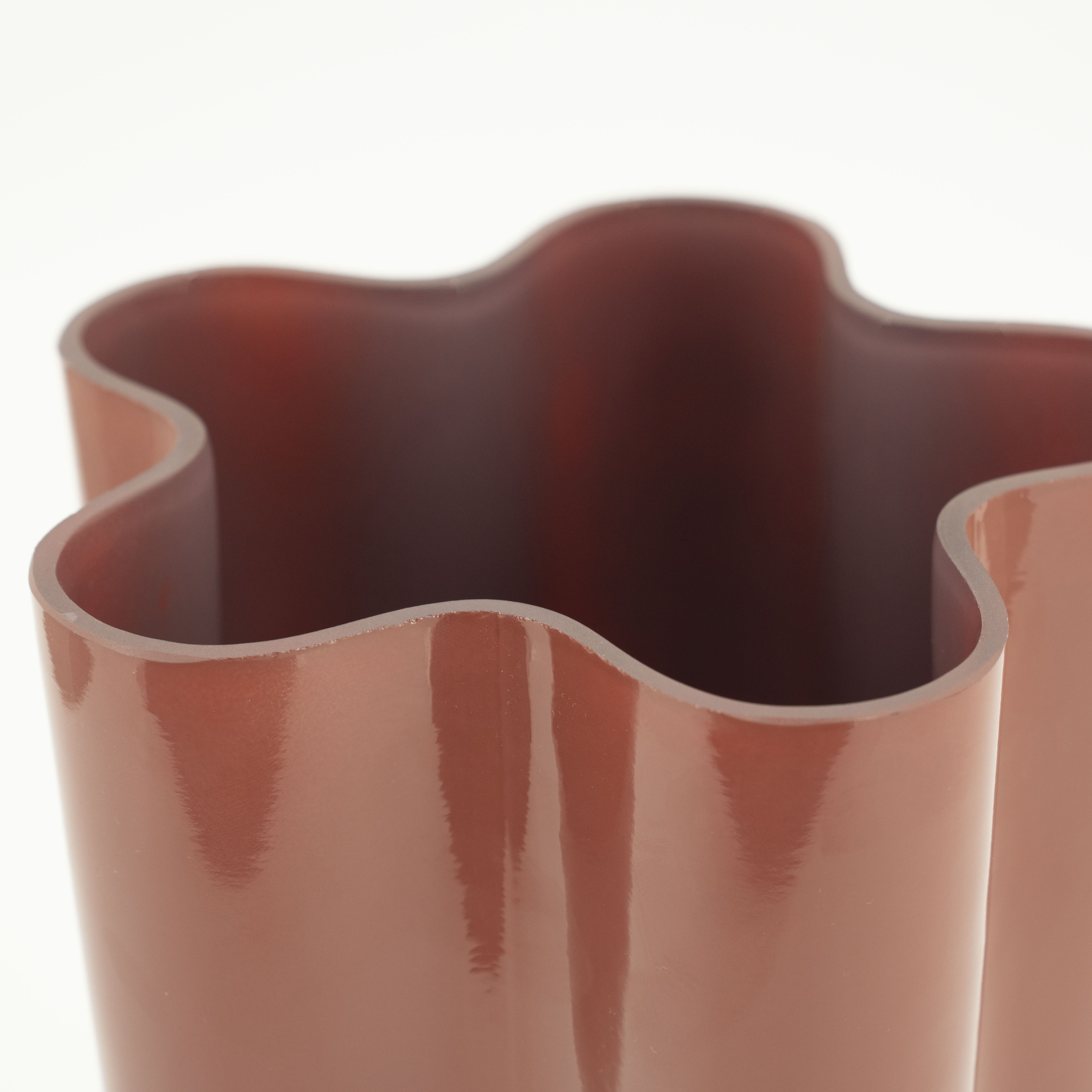 By-Boo Vaas 'Flori' Glas, kleur Koraalrood