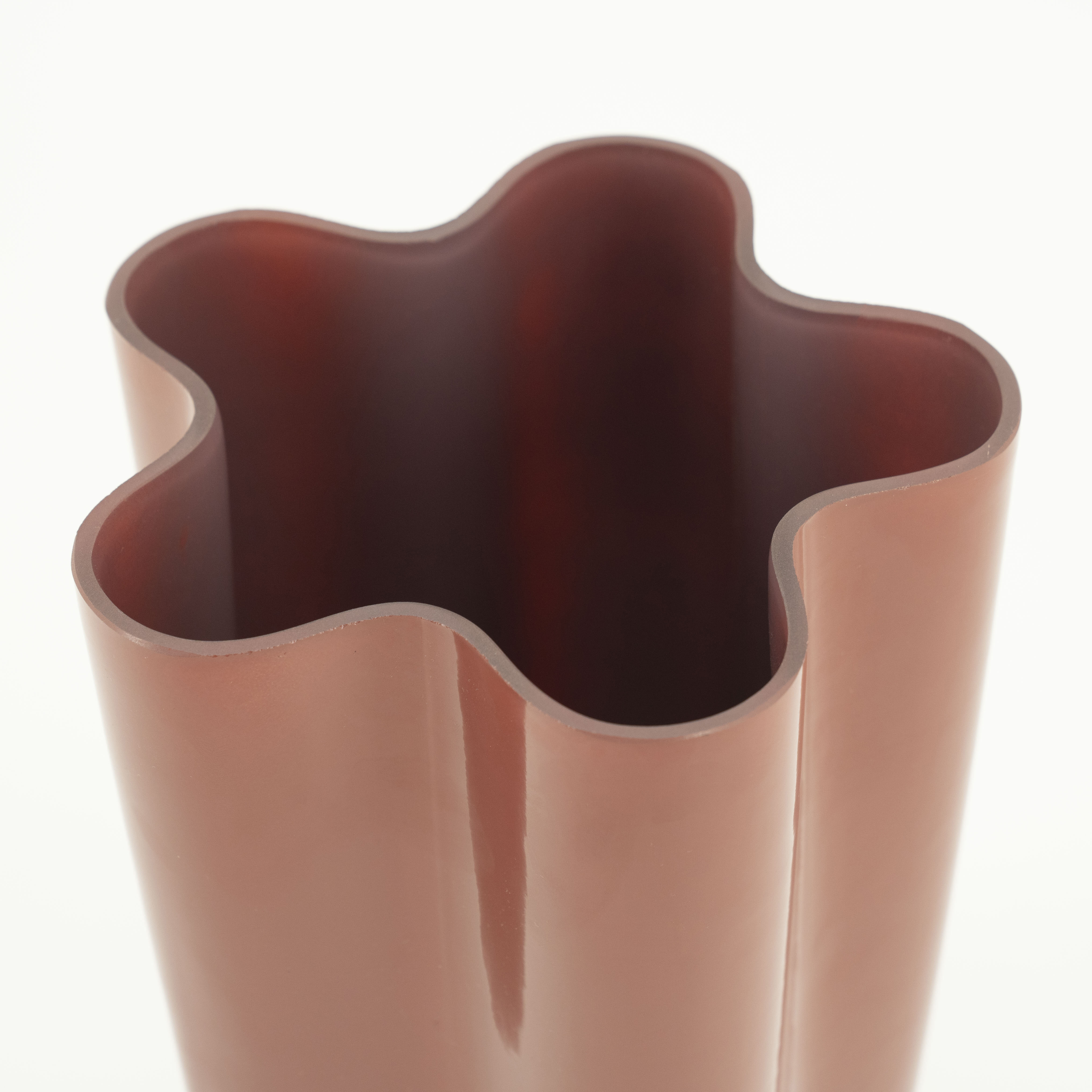 By-Boo Vaas 'Flori' Glas, kleur Koraalrood