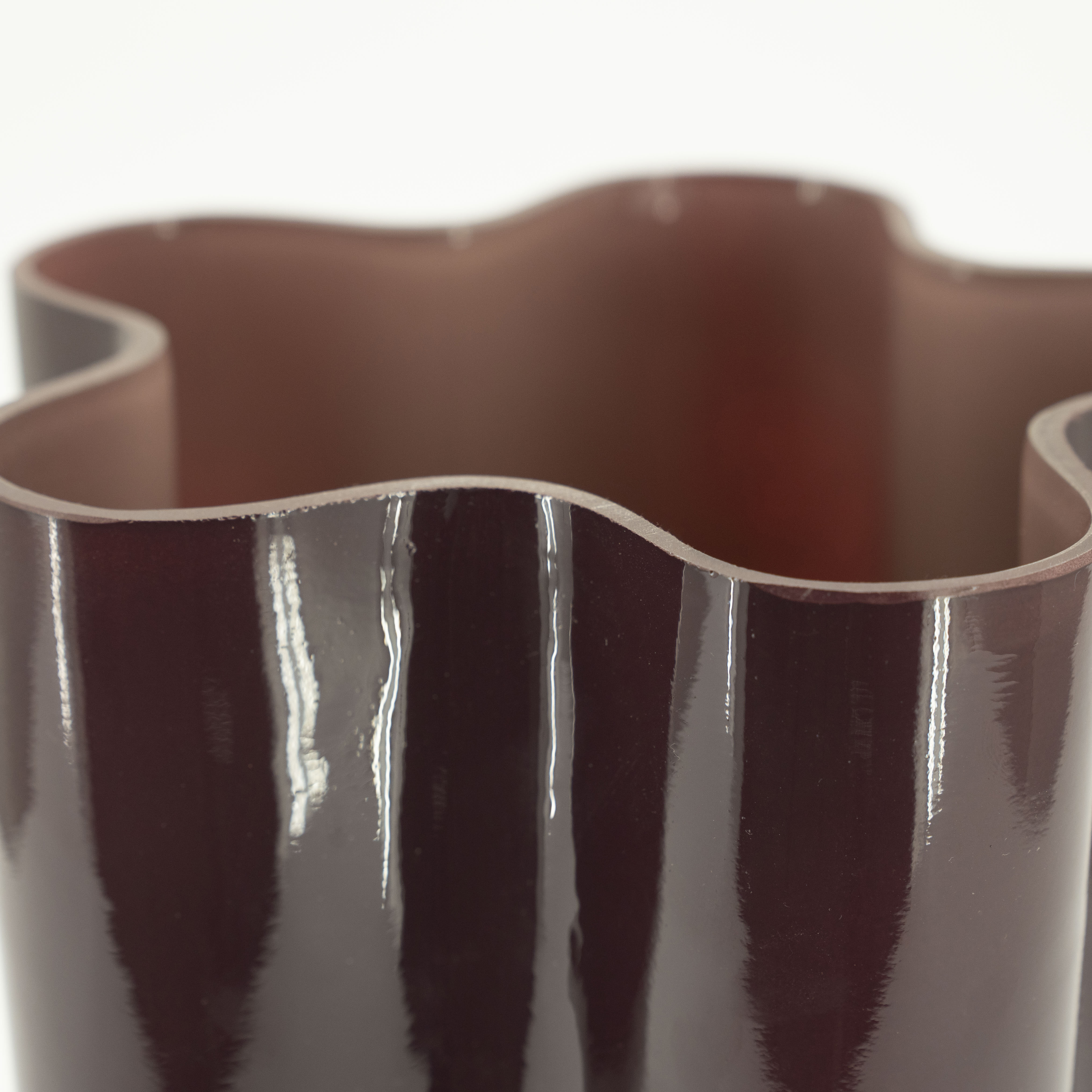 By-Boo Vaas 'Flori' Glas, kleur Plum
