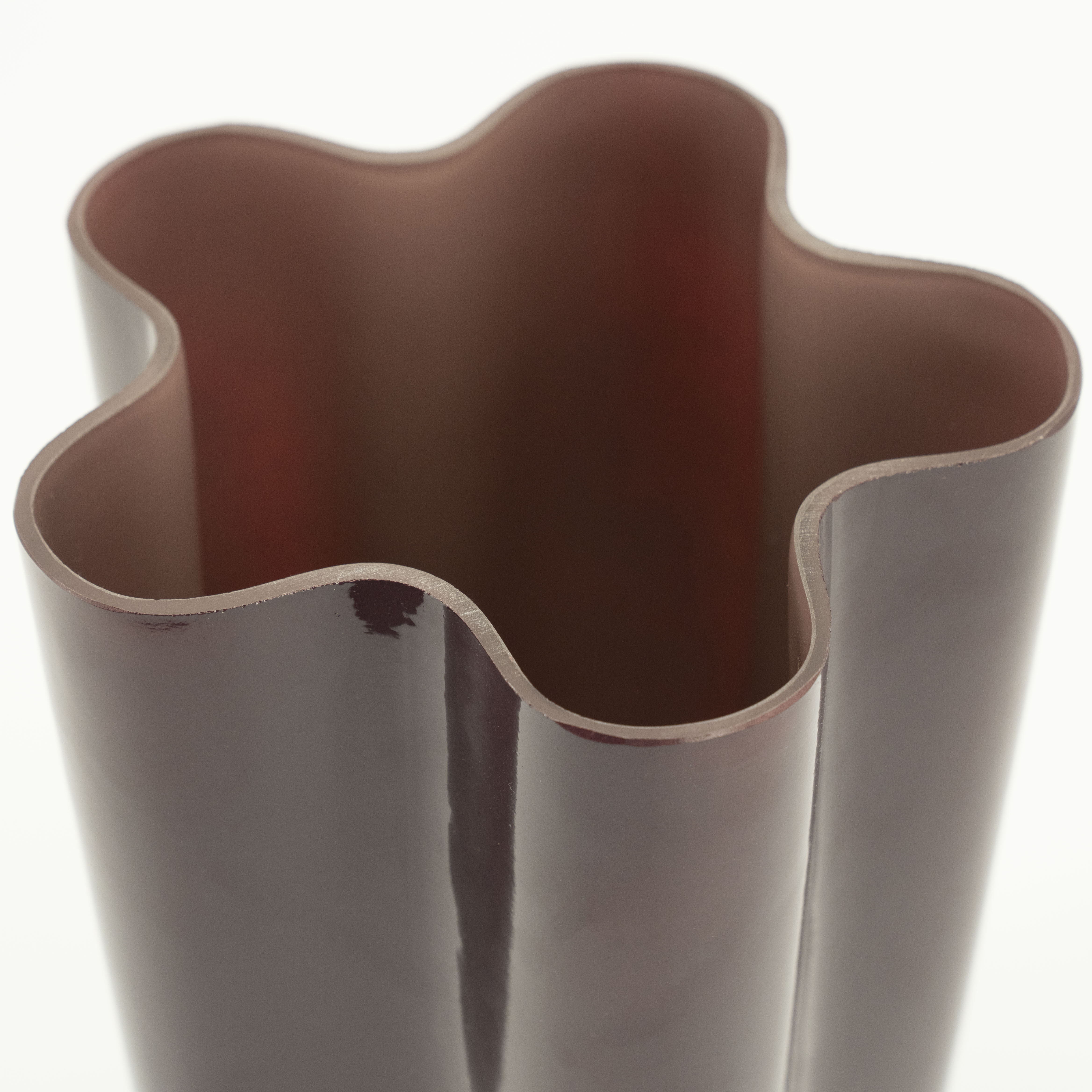 By-Boo Vaas 'Flori' Glas, kleur Plum