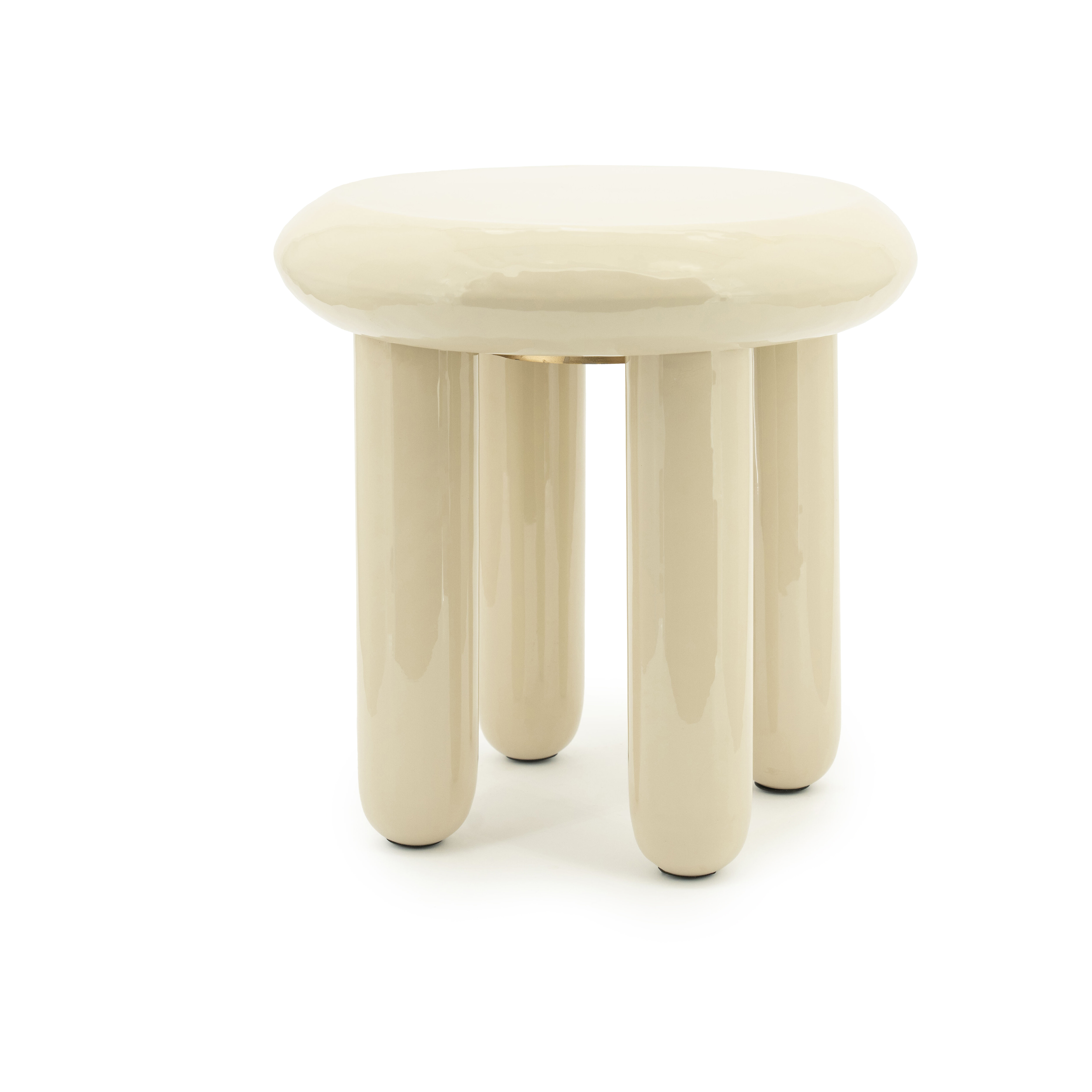 By-Boo Ronde Bijzettafel 'Balloon' 43cm, kleur Beige