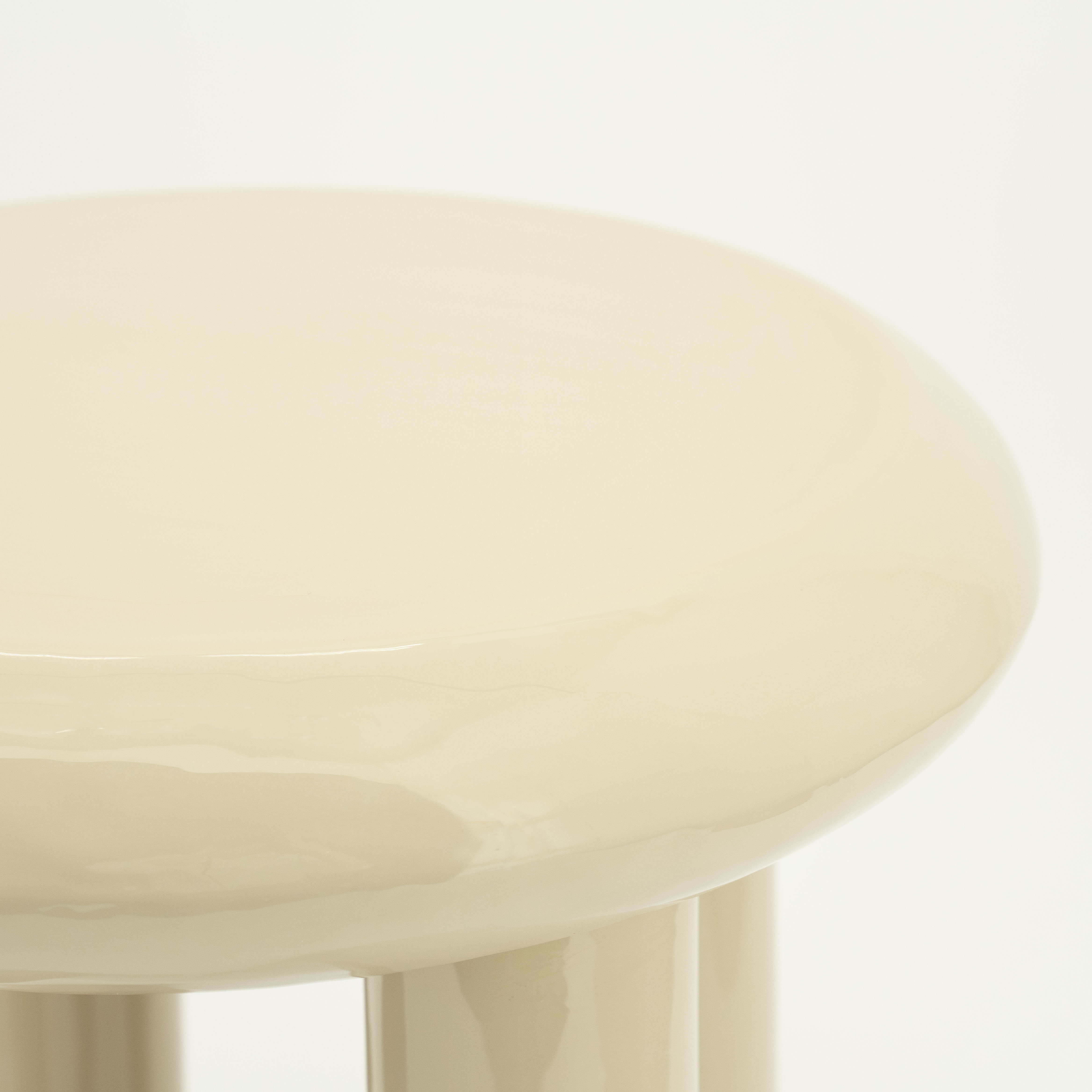 By-Boo Ronde Bijzettafel 'Balloon' 43cm, kleur Beige