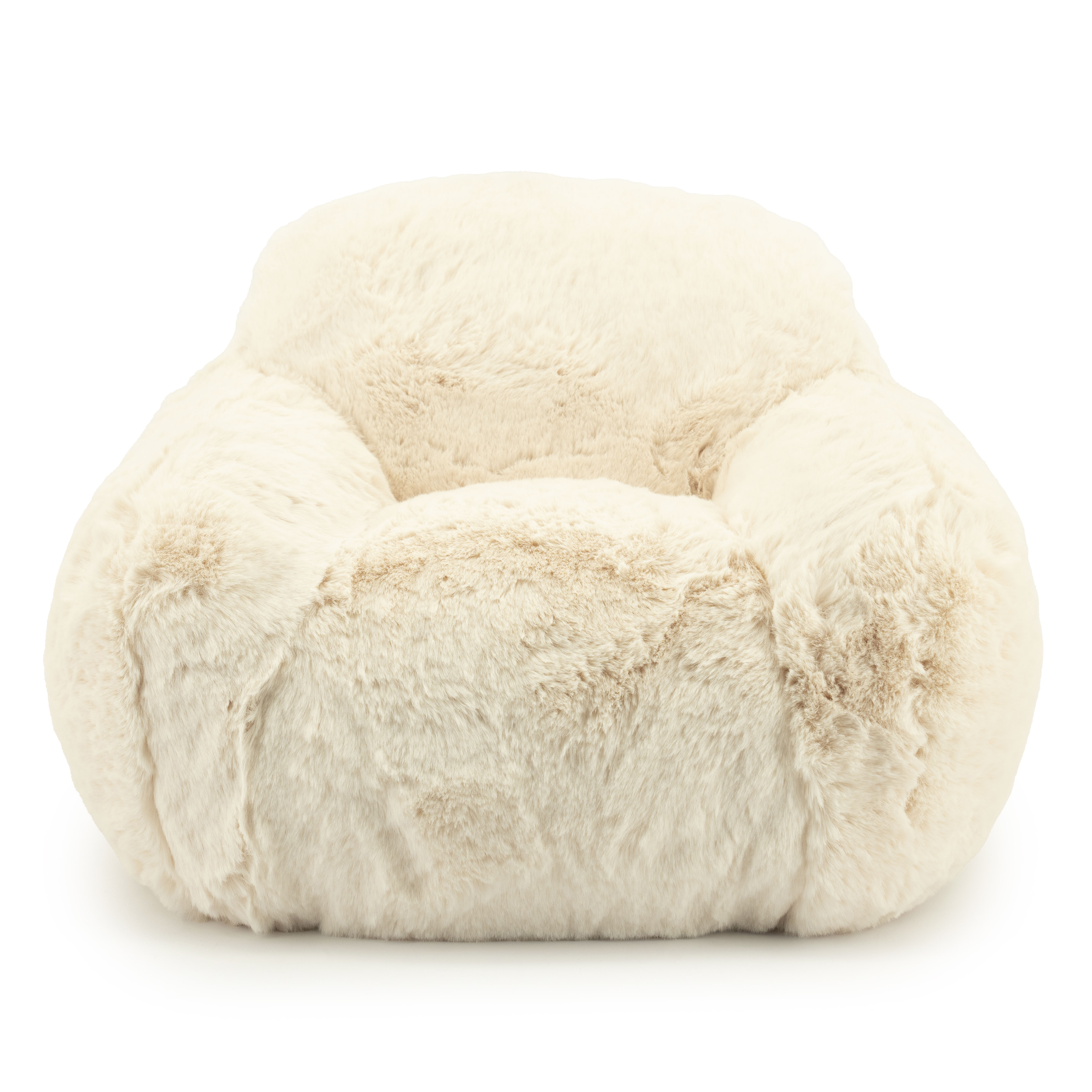 By-Boo Kinderfauteuil 'Hug' Fluffy, kleur Beige