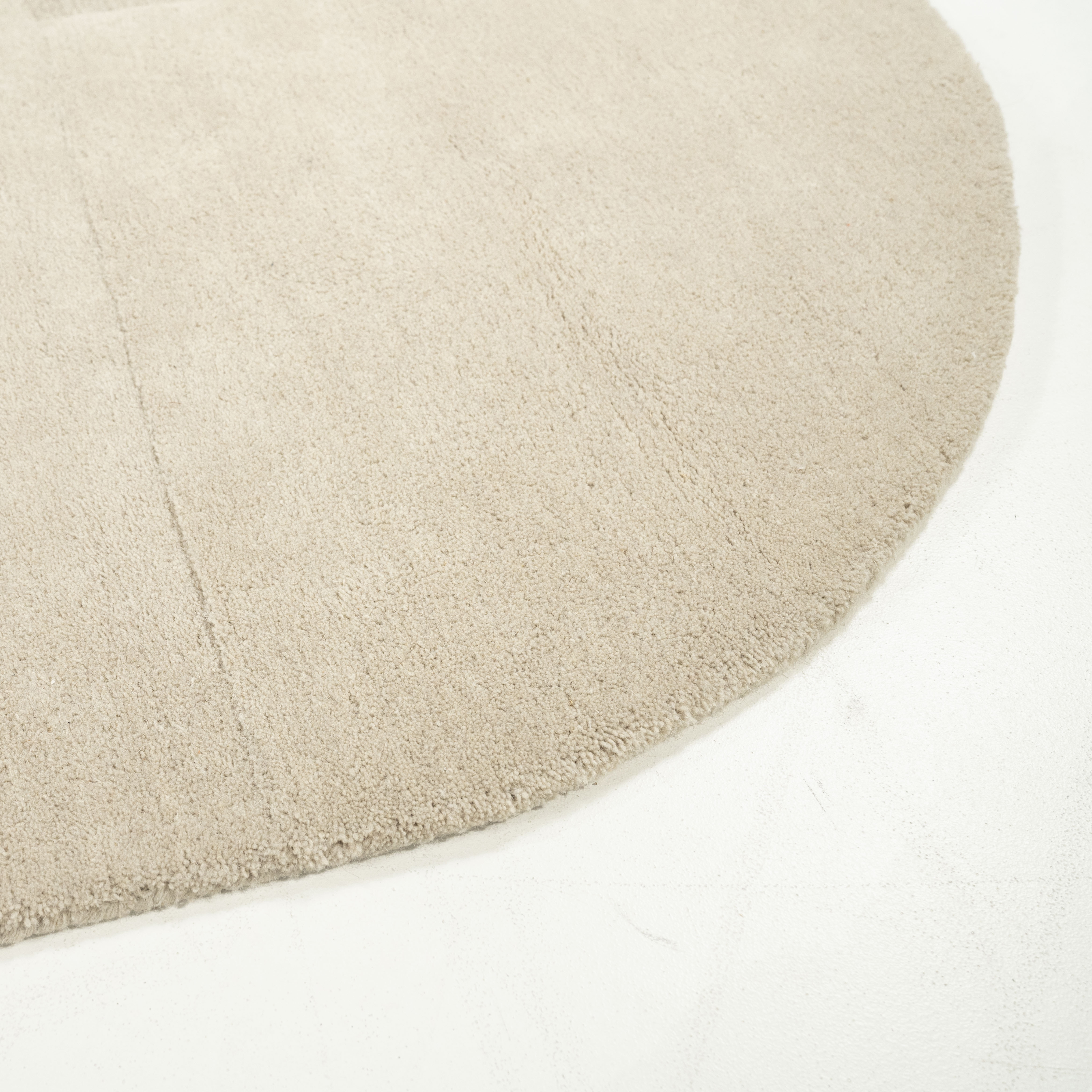 By-Boo Organisch Vloerkleed 'Contour' 190 x 290cm, kleur Beige