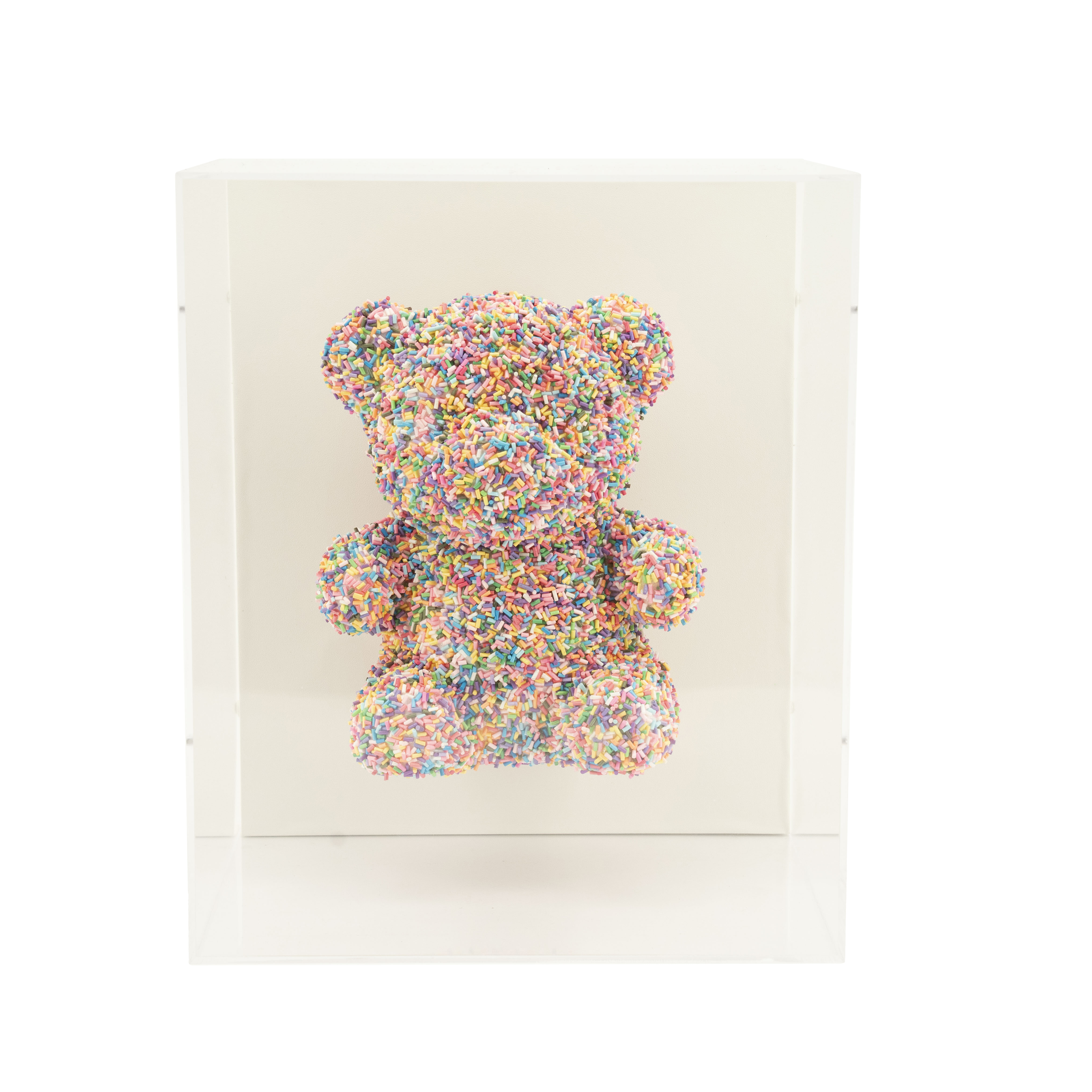 By-Boo Wanddecoratie 'Beary' 25 x 20cm, kleur Clear
