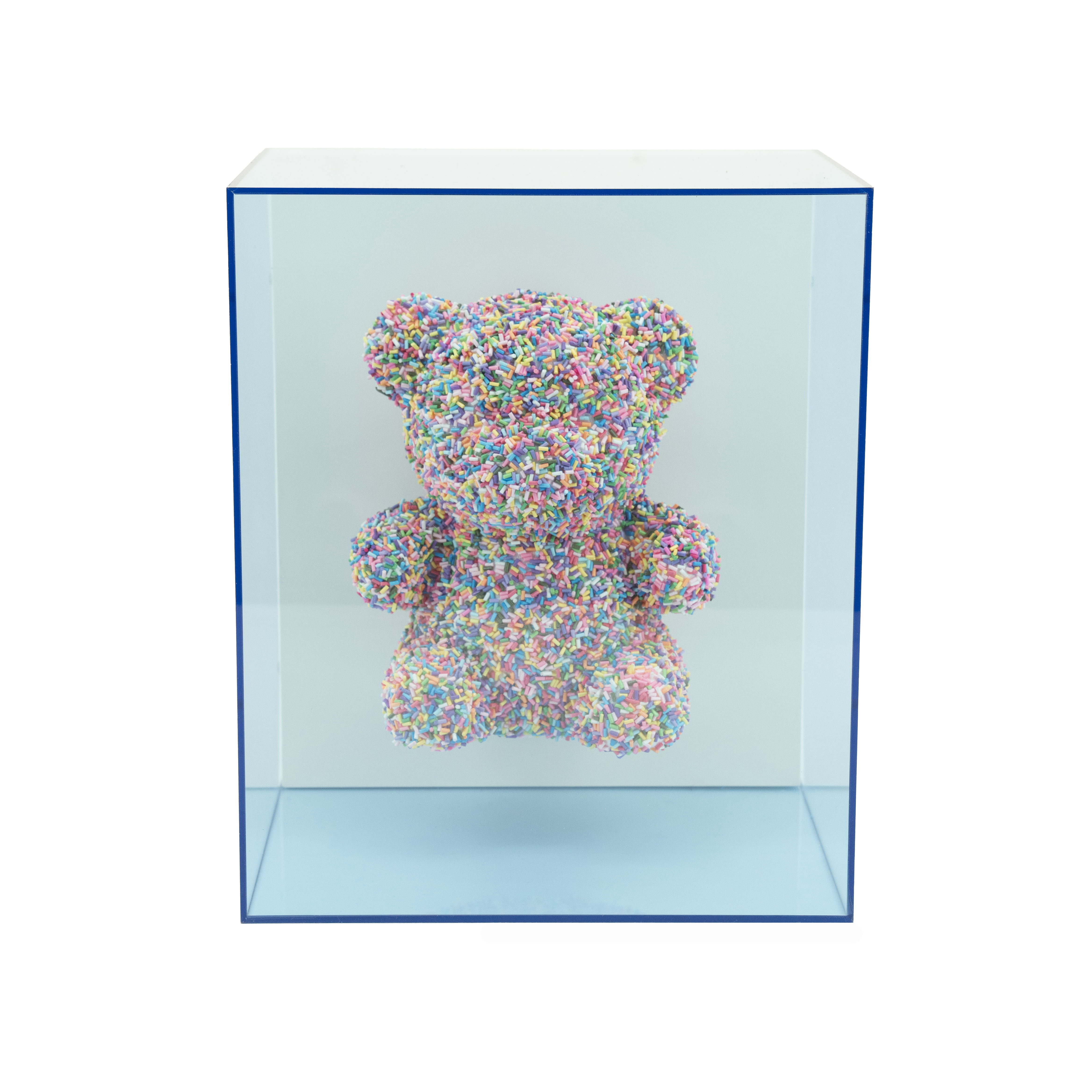 By-Boo Decoratieobject Beary Teddybeer met sprinkles, 25 x 20cm - Blauw