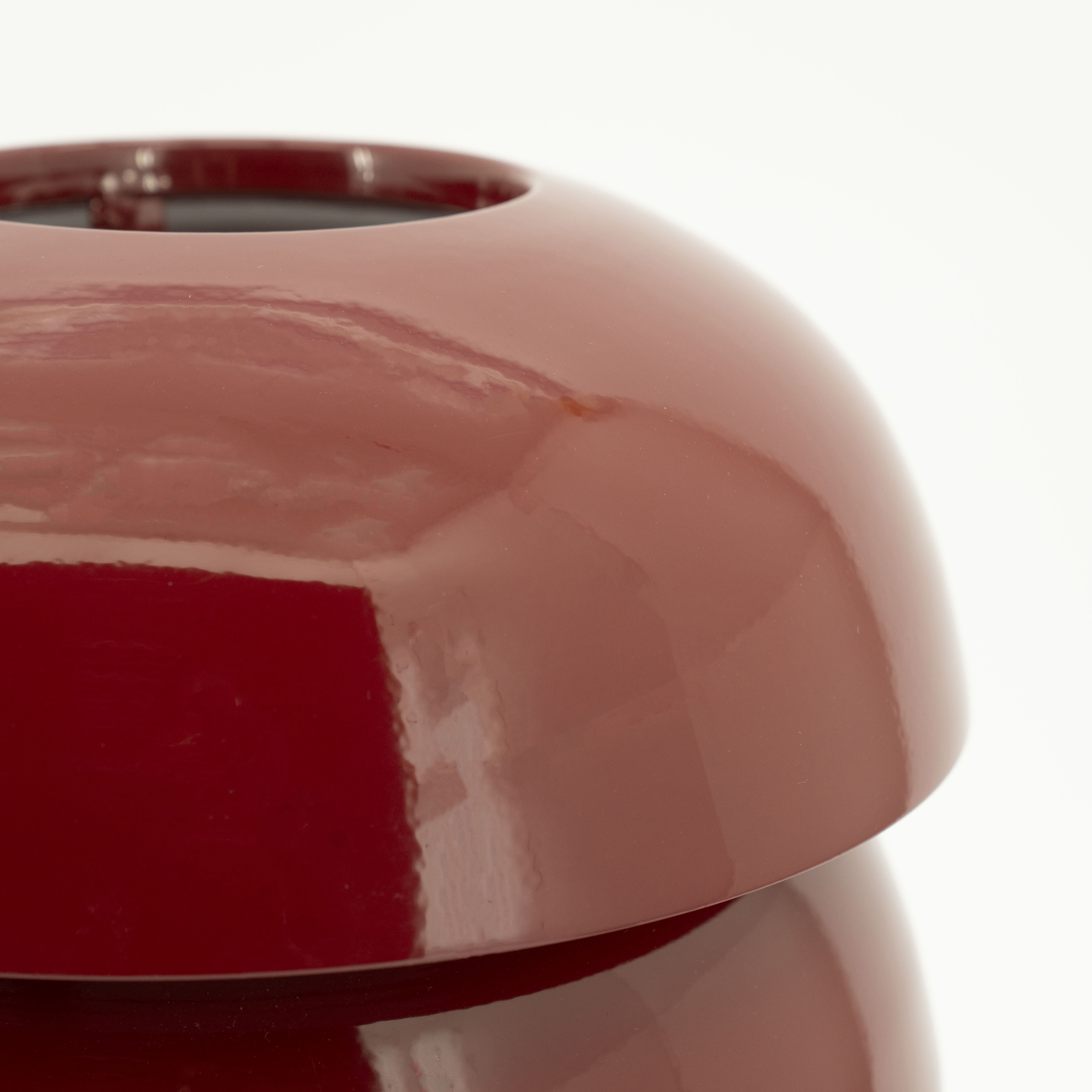 By-Boo Tafellamp 'Curo' 35cm hoog, kleur Burgundy