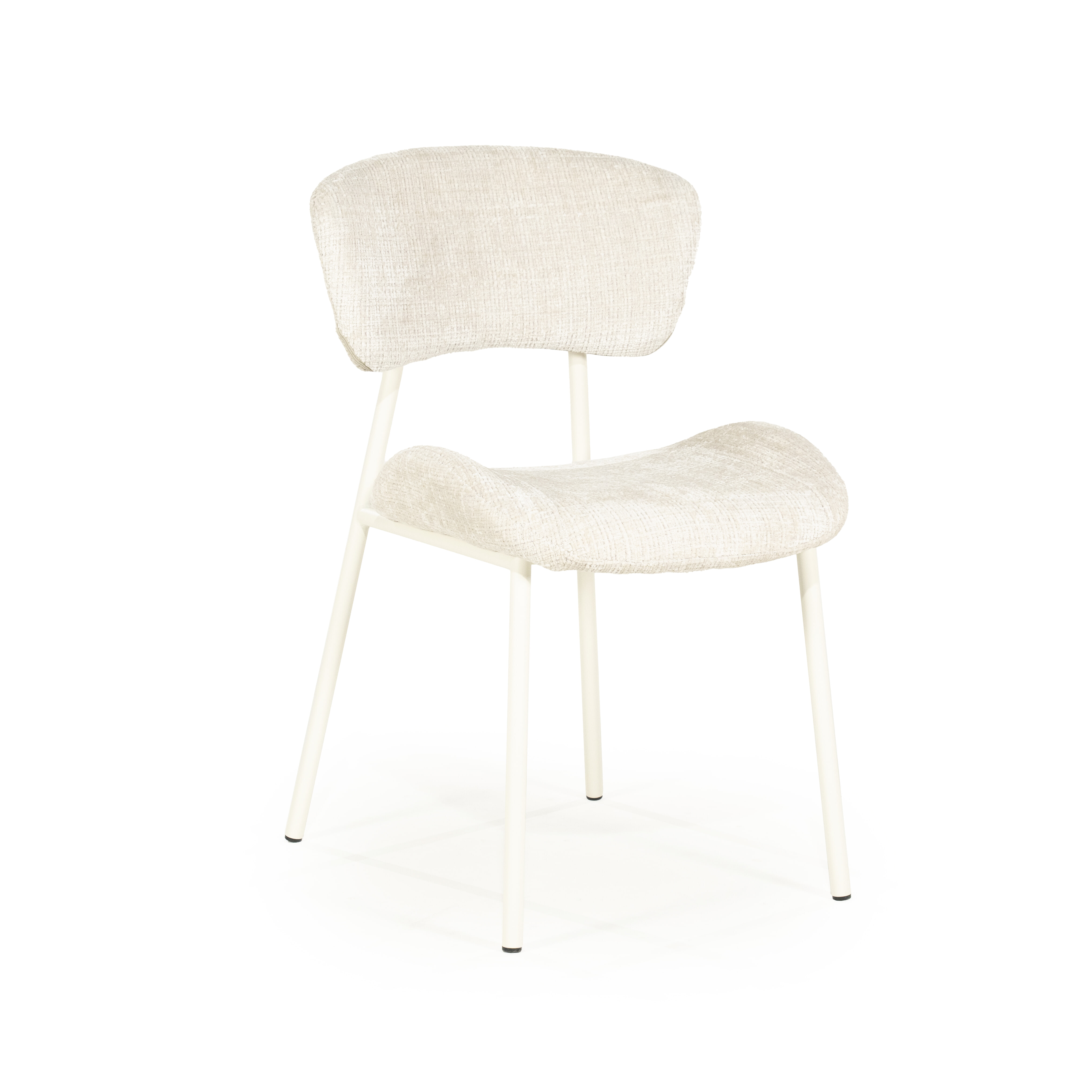 By-Boo Eetkamerstoel 'Dare' Chenille, kleur Beige