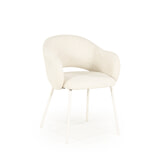 By-Boo Eetkamerstoel 'Story' Geweven stof, kleur Beige