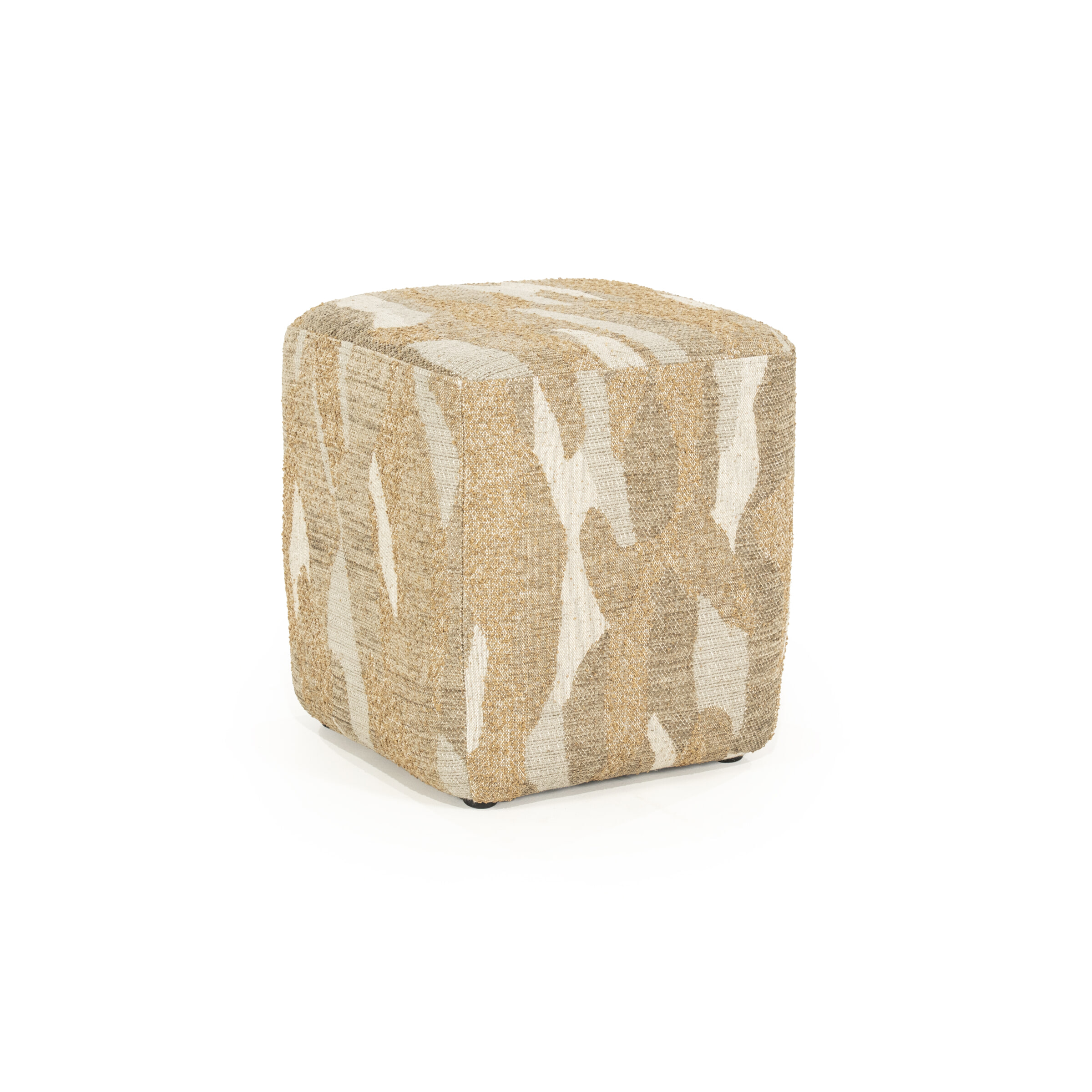 By-Boo Poef 'Rytm' 43 x 43cm, kleur Taupe