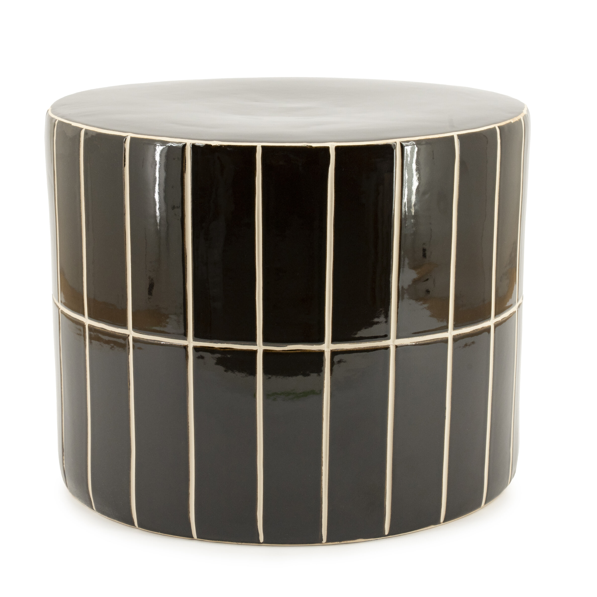 By-Boo Ronde Bijzettafel 'TileTastic' Aardewerk, 42cm