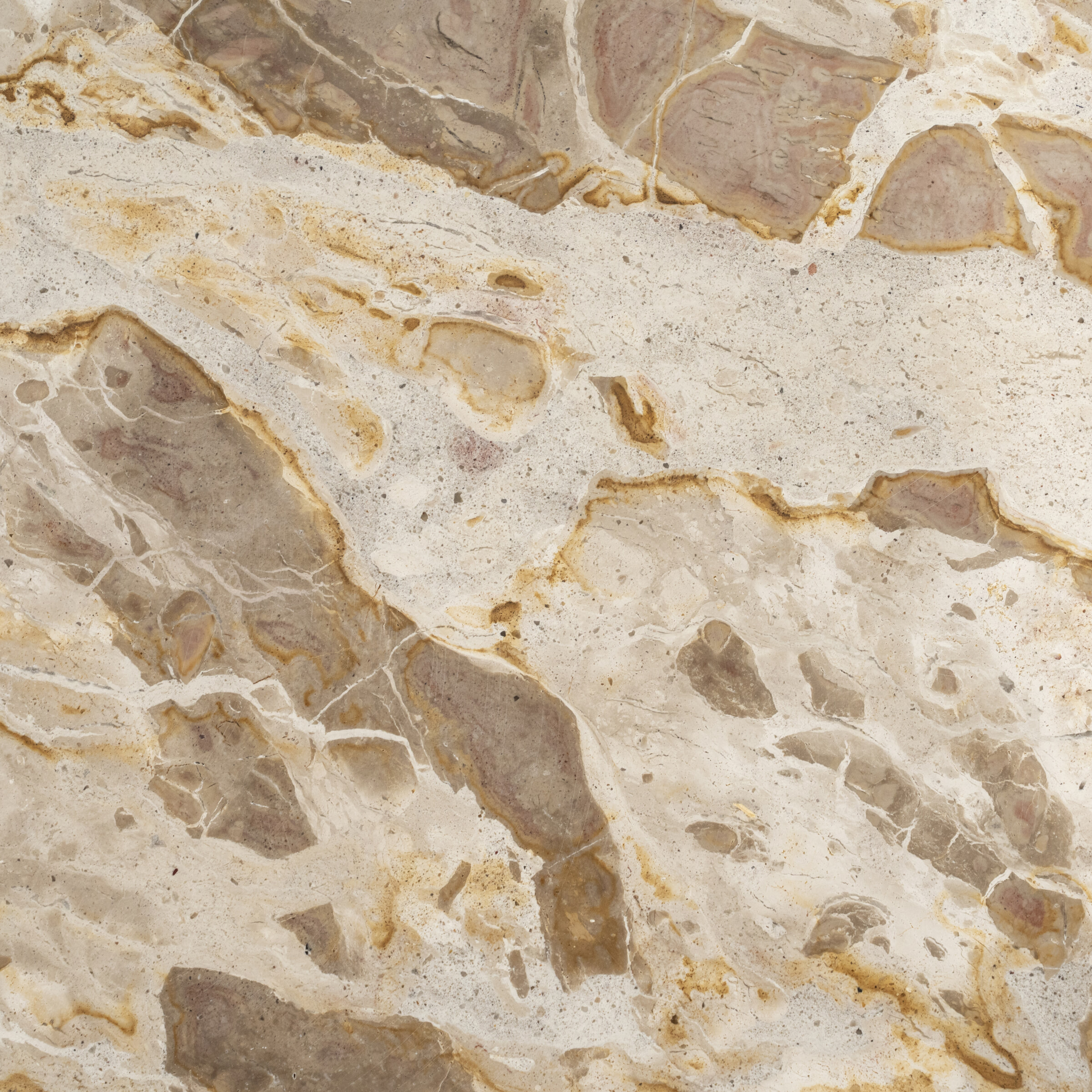 By-Boo Ronde Salontafel 'Marmo' Marmer, 70cm